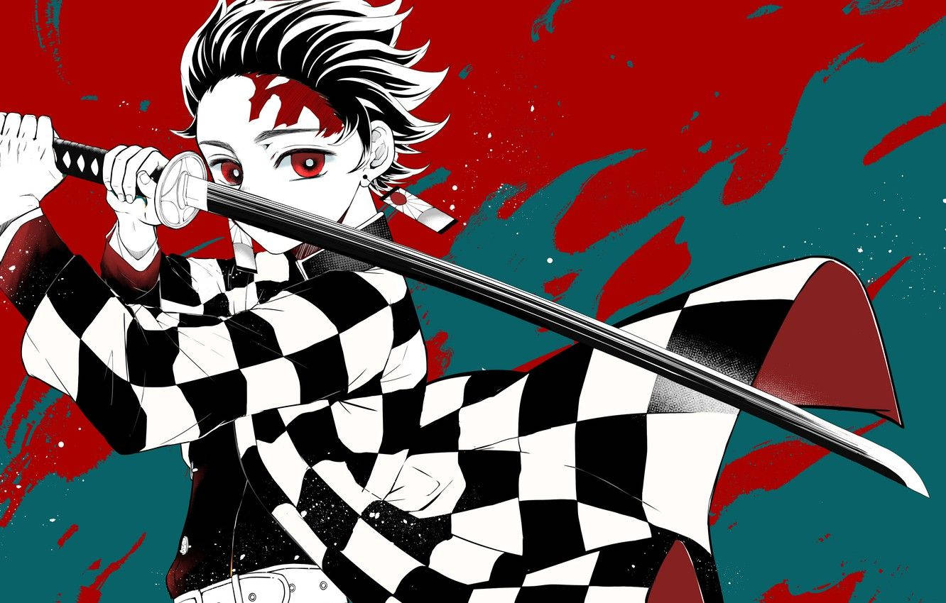 Tanjiro Kamado klar til at møde dæmonerne Wallpapers