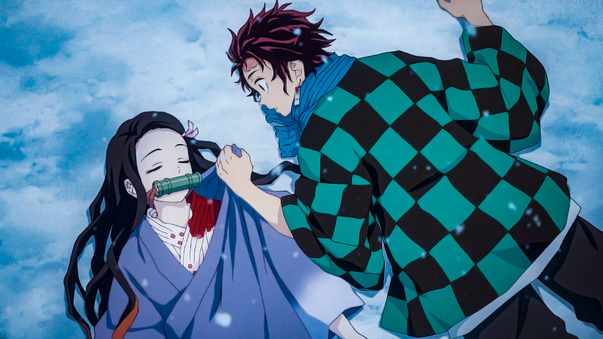 Tanjiro og Nezuko fra Demon Slayer! Wallpapers