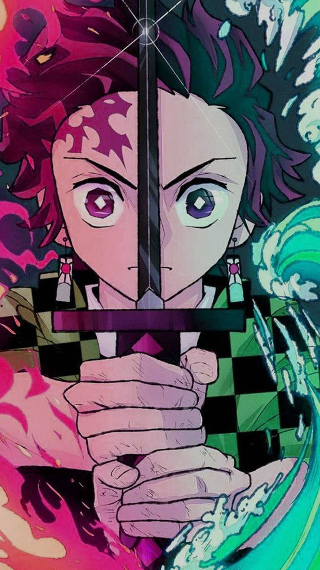 Tanjiro pandemærke Demon Slayer iPhone Wallpapers