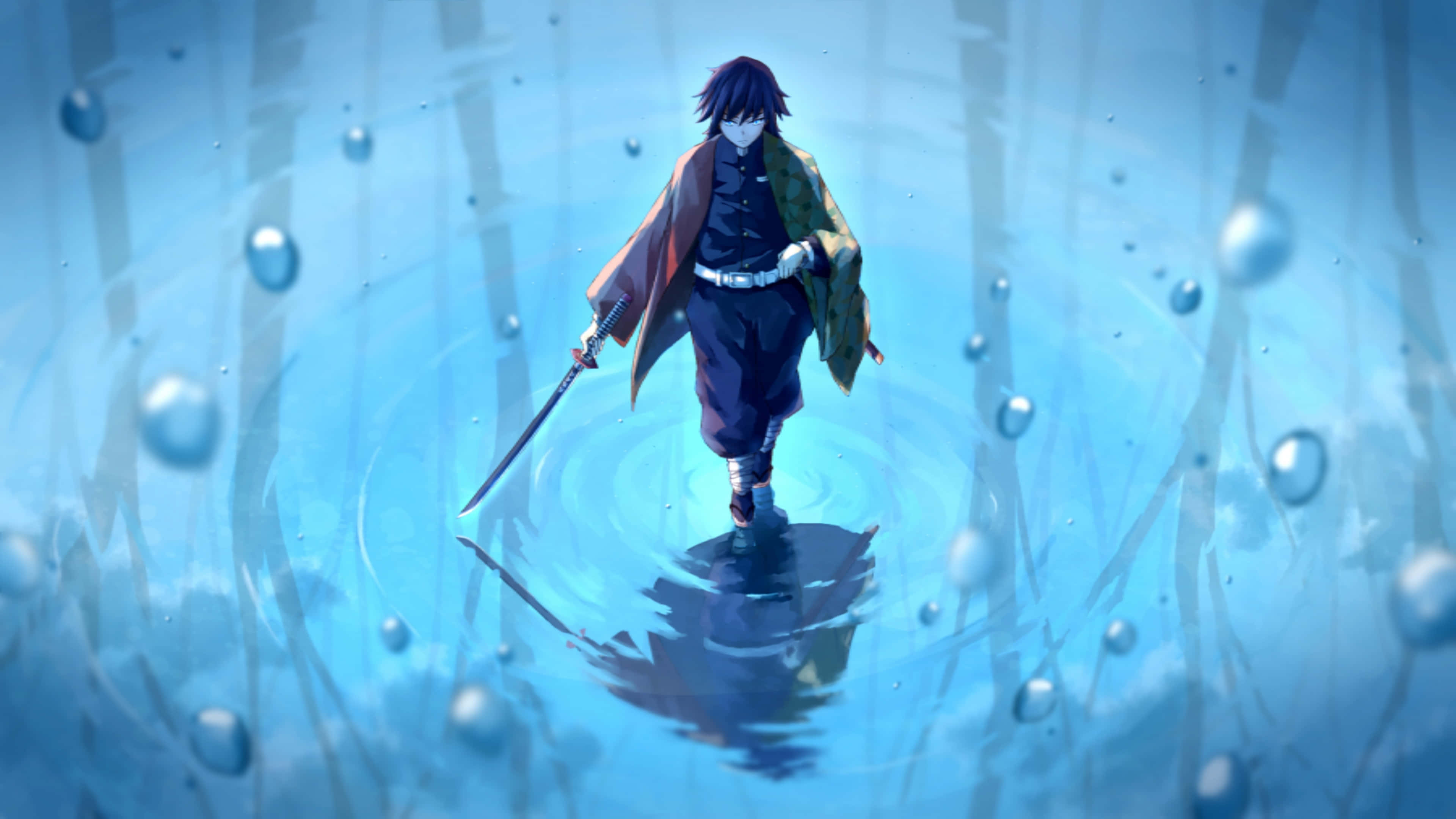 Tanjiro springer til handling i Demon Slayer 4K! Wallpapers