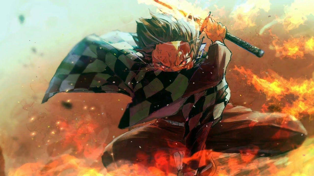 Tanjiros åndedrætsteknik fra Demon Slayer Wallpapers