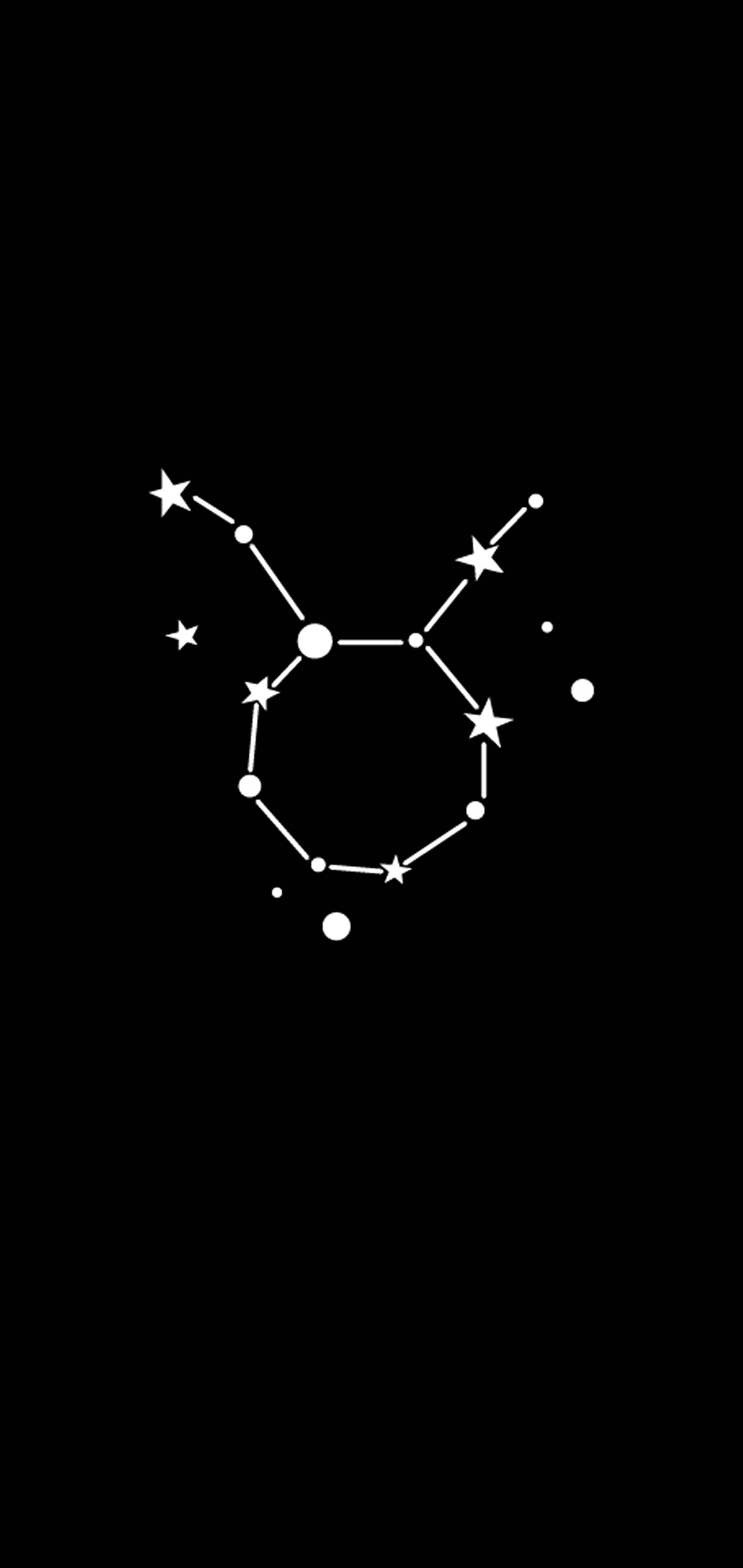 Taurus Zodiac sort og hvid Wallpapers