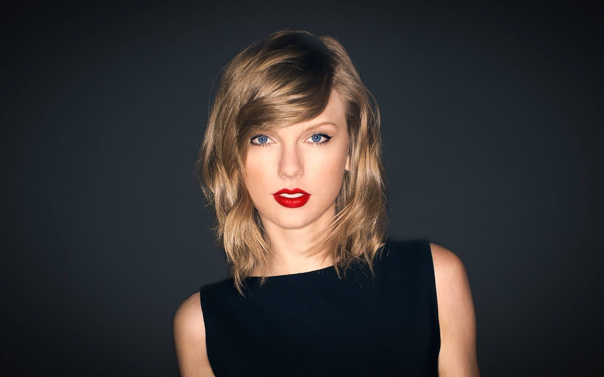 Taylor Swift sort ærmeløs top fotografi tapet. — Taylor Swift Wallpapers