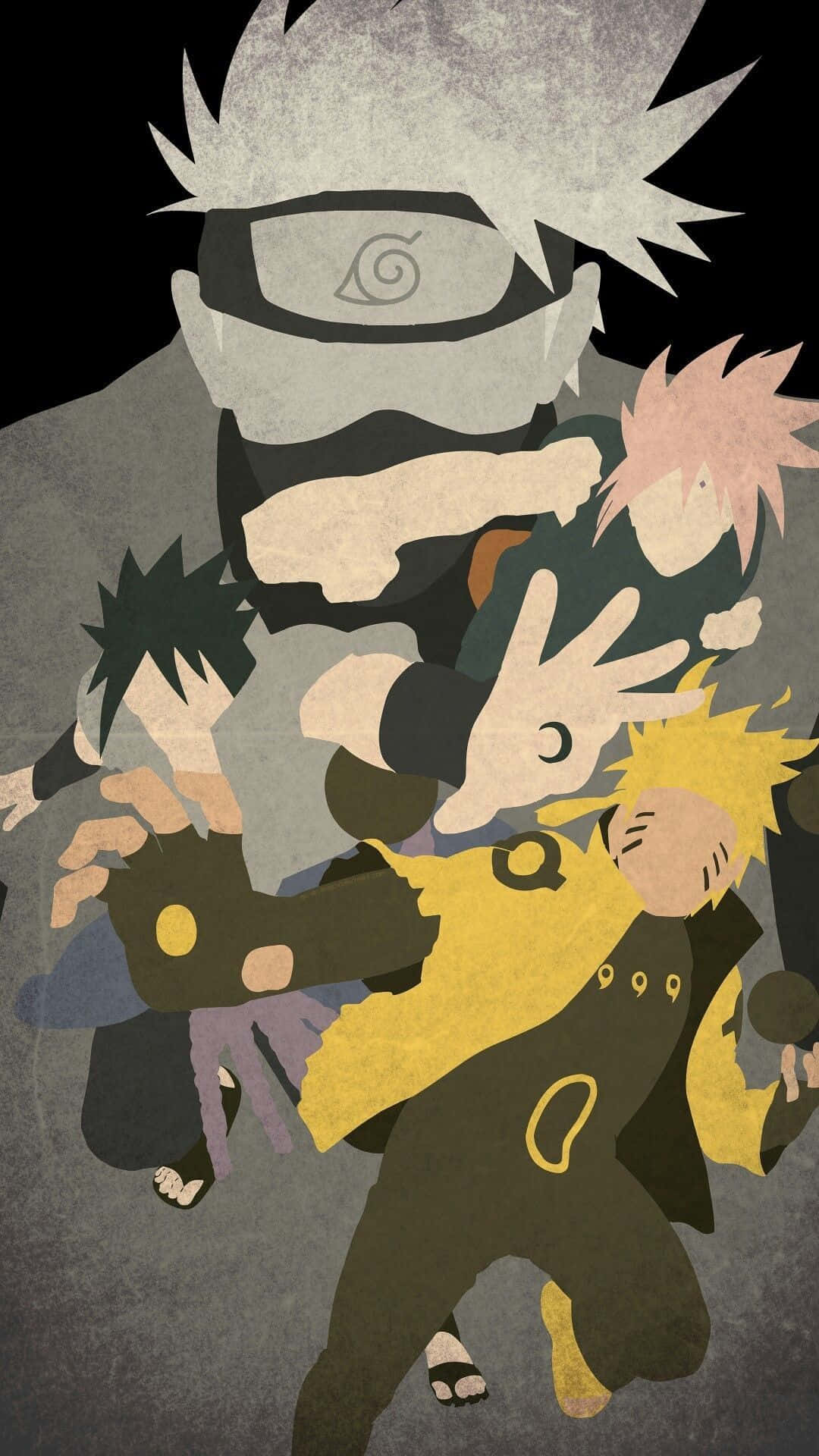 Team 7 Vektor Kunst Naruto Æstetisk Telefon Wallpapers