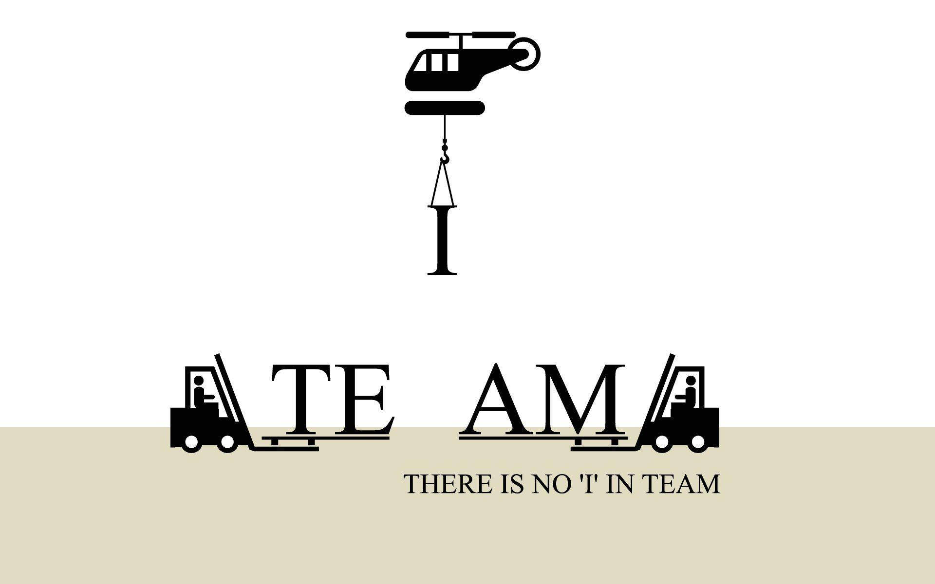 Teamwork der er intet jeg i team Wallpapers