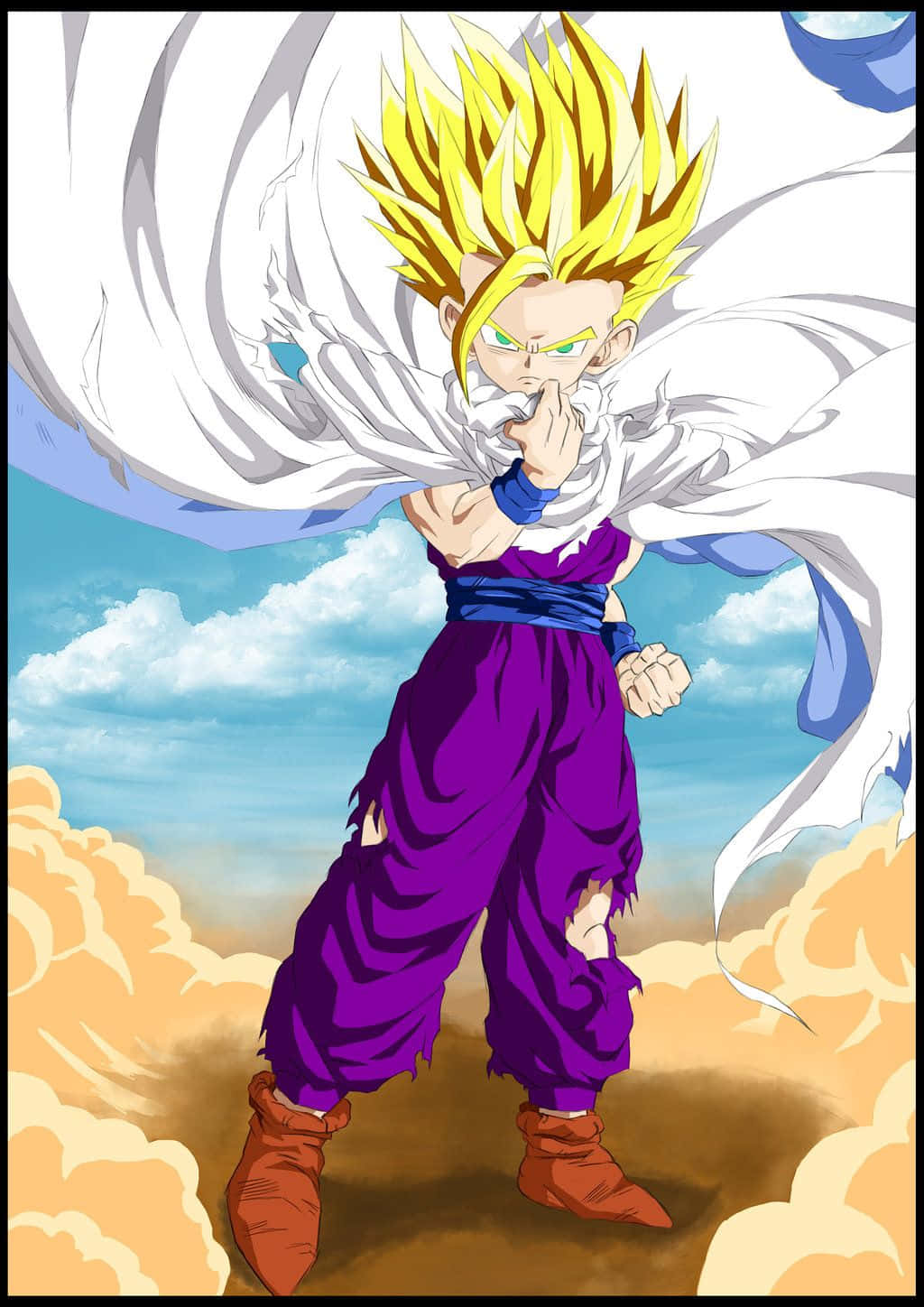 Teen Gohan Æstetisk Kunst Wallpapers
