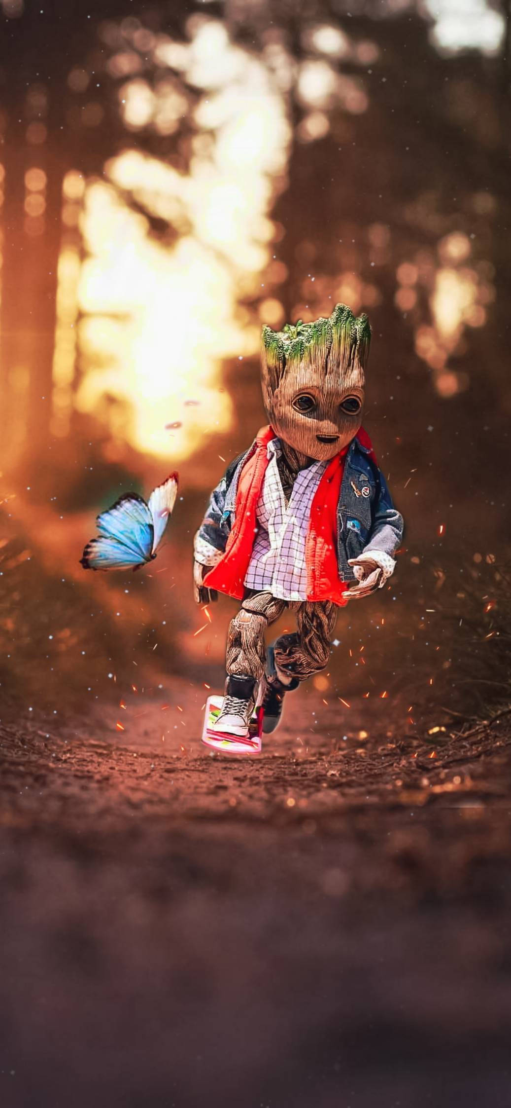 Teen Groot i Seje Tøj Wallpapers