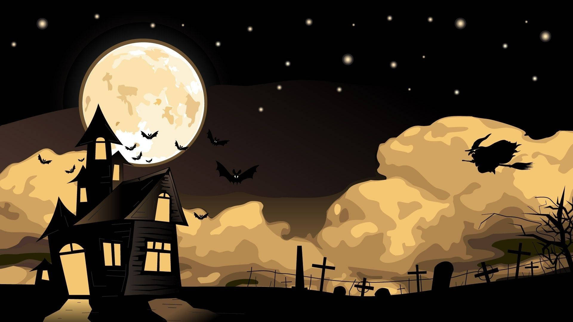 Tegnefilm Halloween uhyggeligt herskabshus Wallpapers