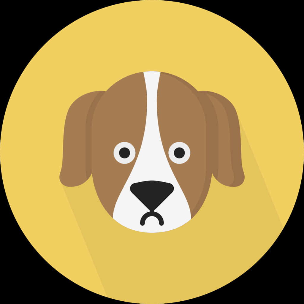 Tegneseriehund ansigt ikon Wallpapers