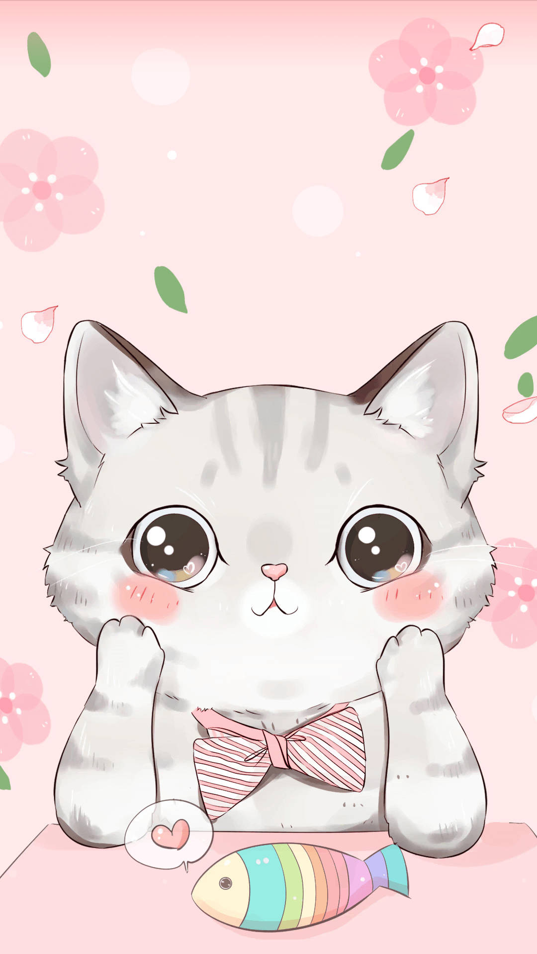 Tegneseriekat Regnbuefisk Wallpapers