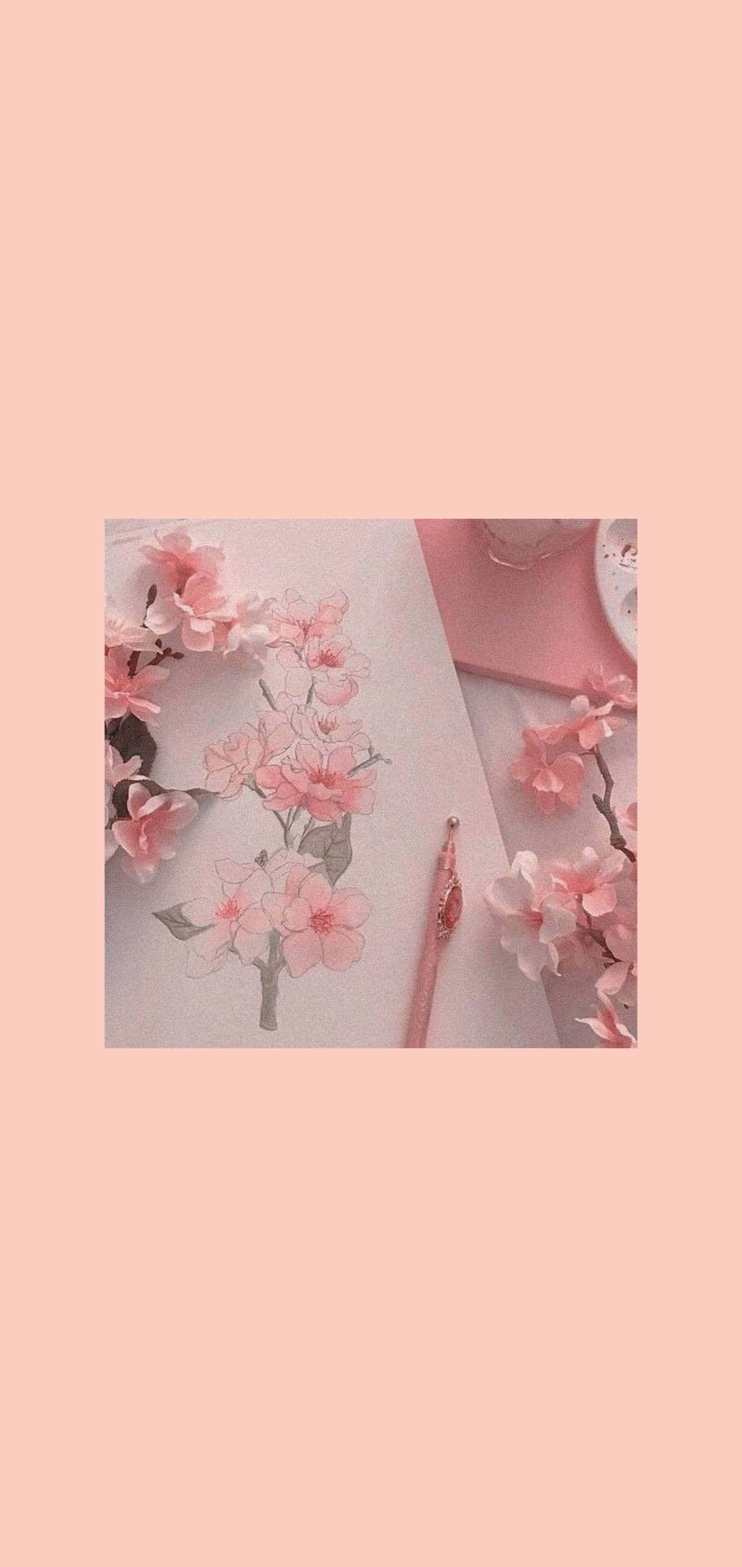 Tegnet æstetisk kirsebærblomst Wallpapers