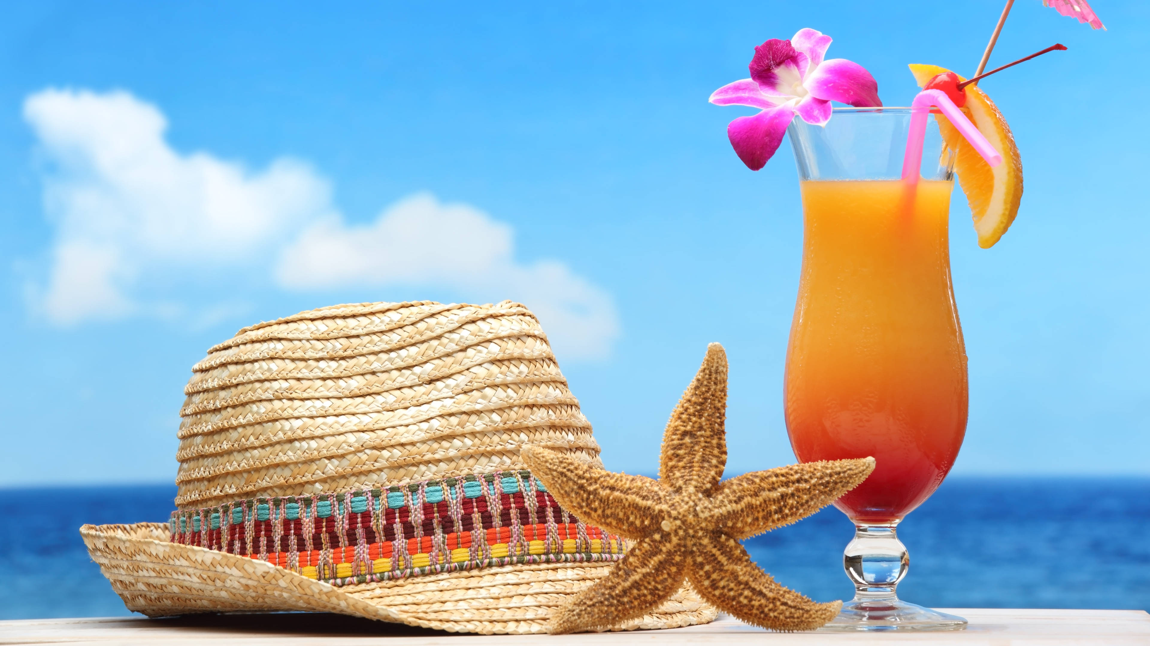 Tequila Sunrise tropisk drik i Poco Wallpapers
