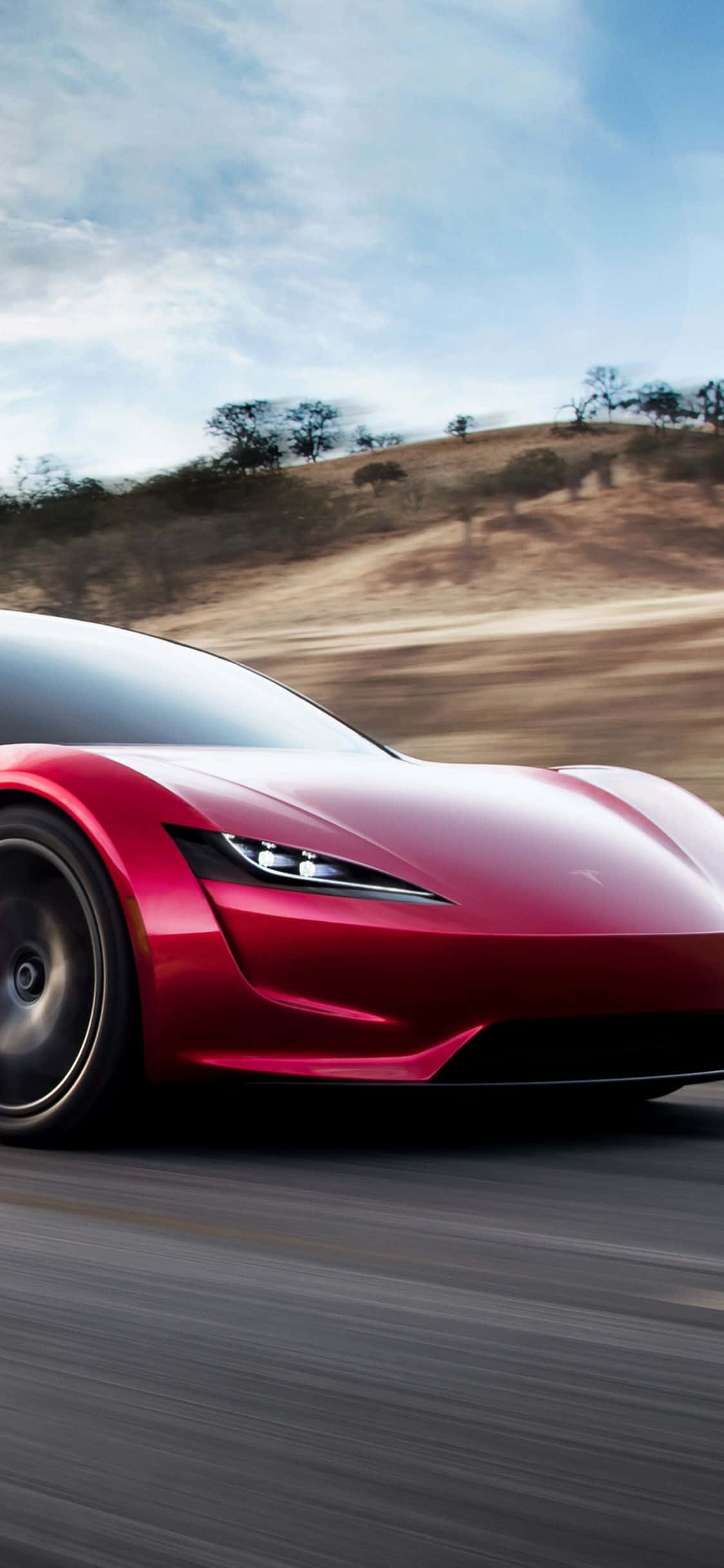 Tesla Roadster 3D iPhone Wallpapers