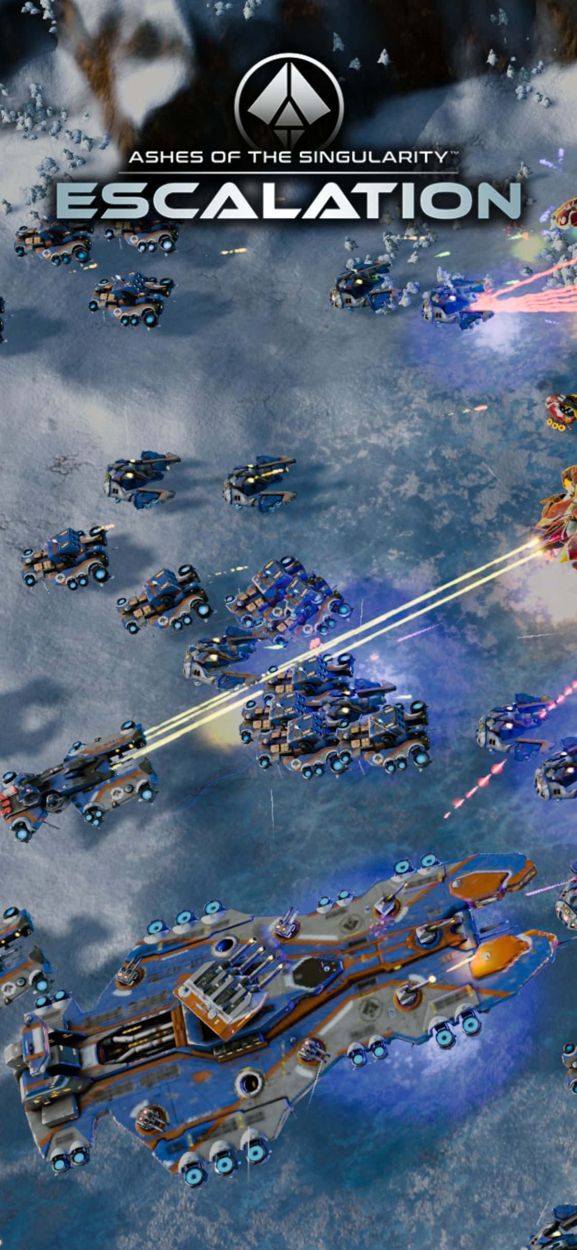 Test dine strategiske evner i Ashes Of The Singularity Escalation på iPhone X Wallpapers