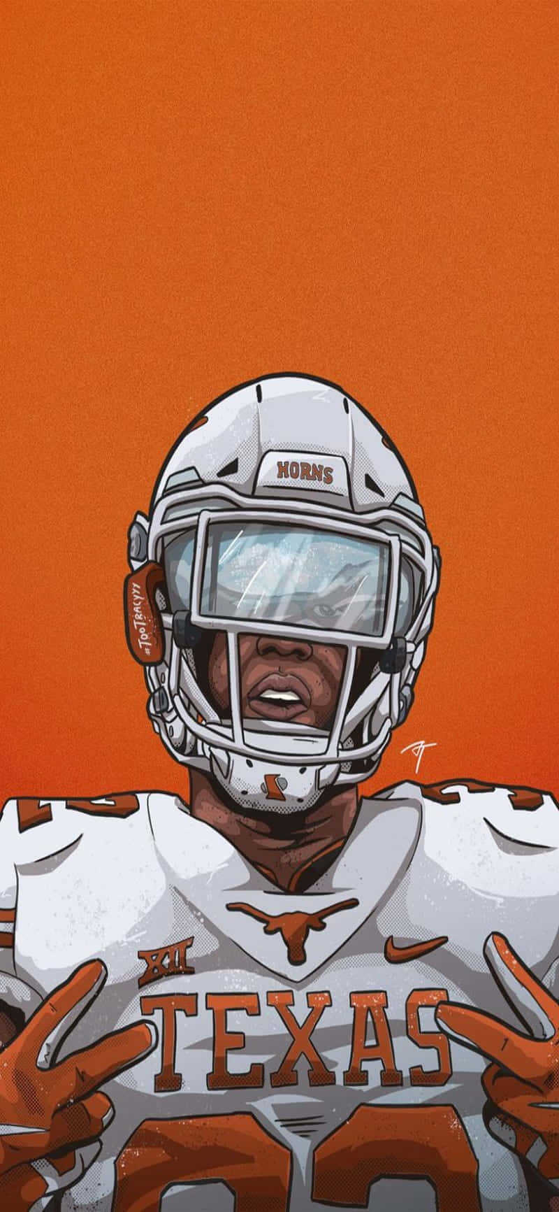 Texas iPhone Orange Baggrund Longhorns Wallpapers