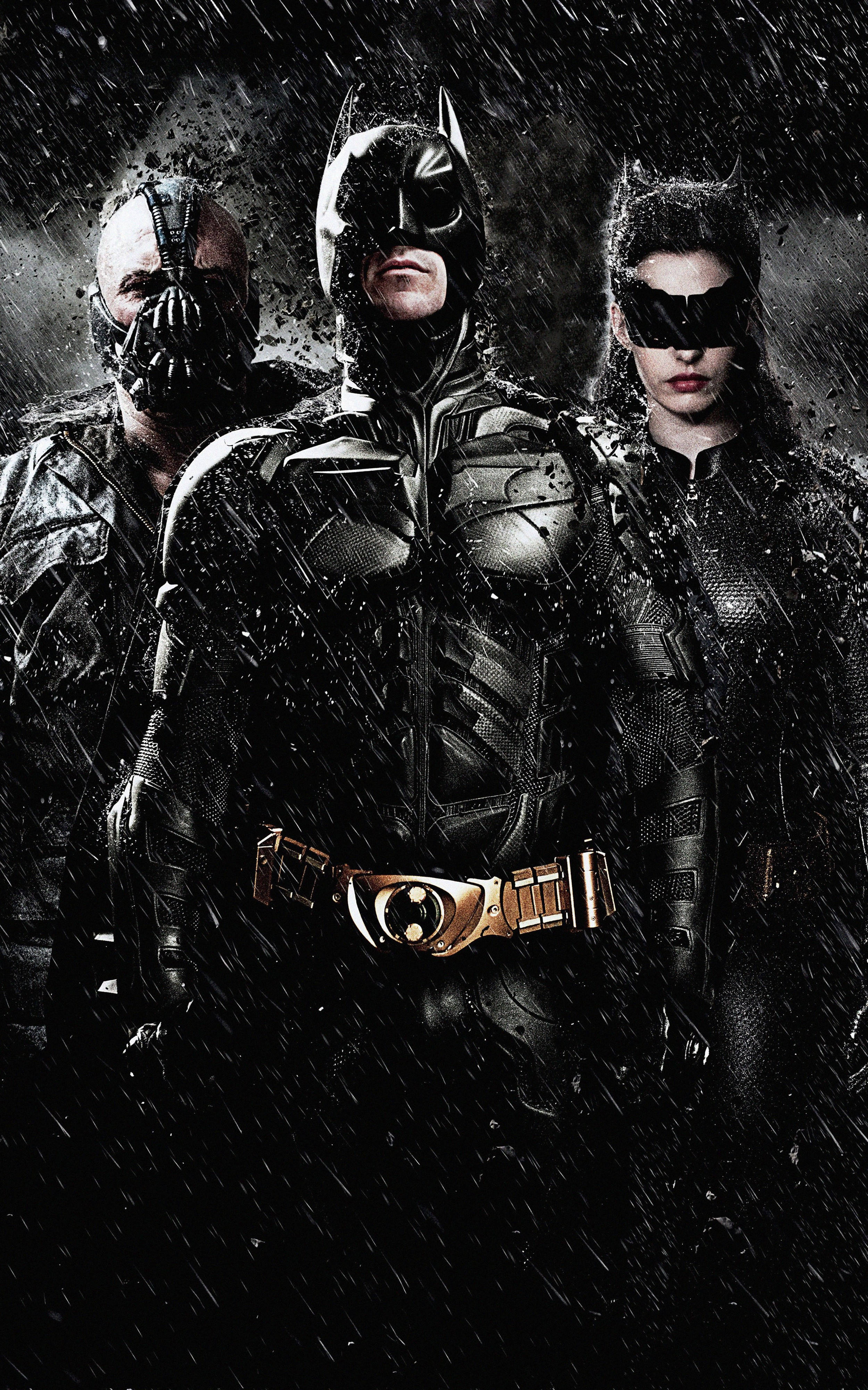 The Dark Knight Batman, Bane og Catwoman Wallpapers