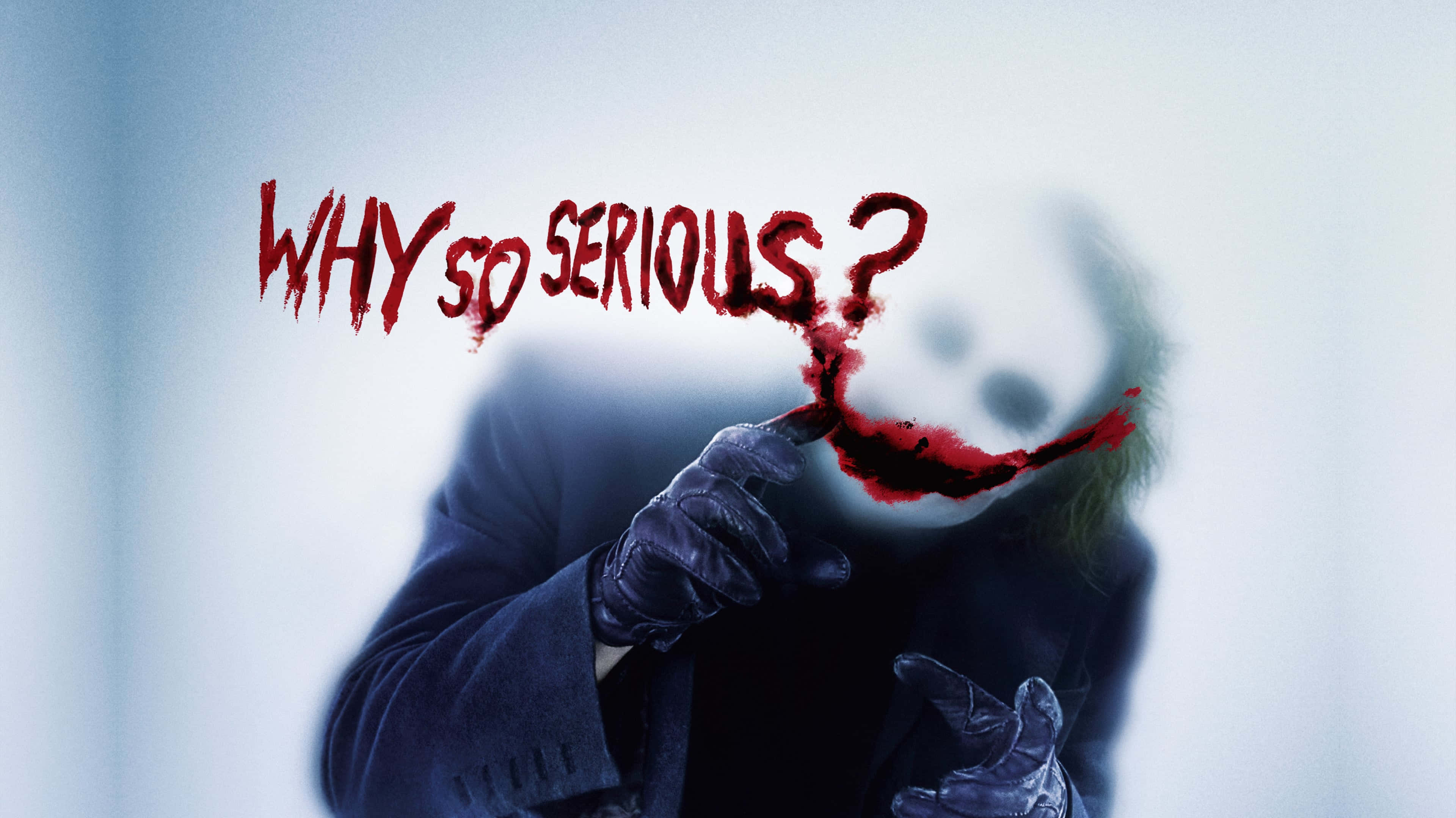 The Dark Knights Joker i 4K Ultra HD med sit ikoniske slagord Wallpapers