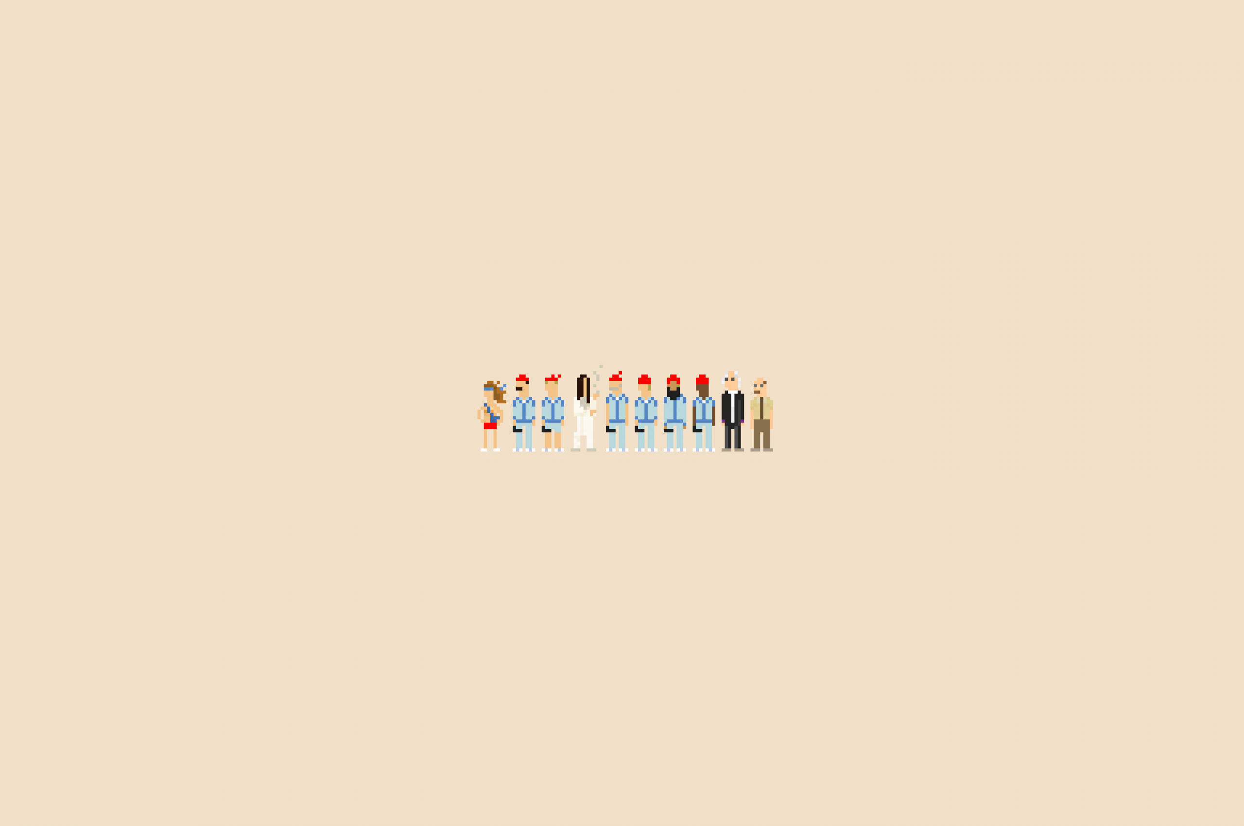 The Life Aquatic Pixel Minimalist Æstetisk Laptop Wallpapers