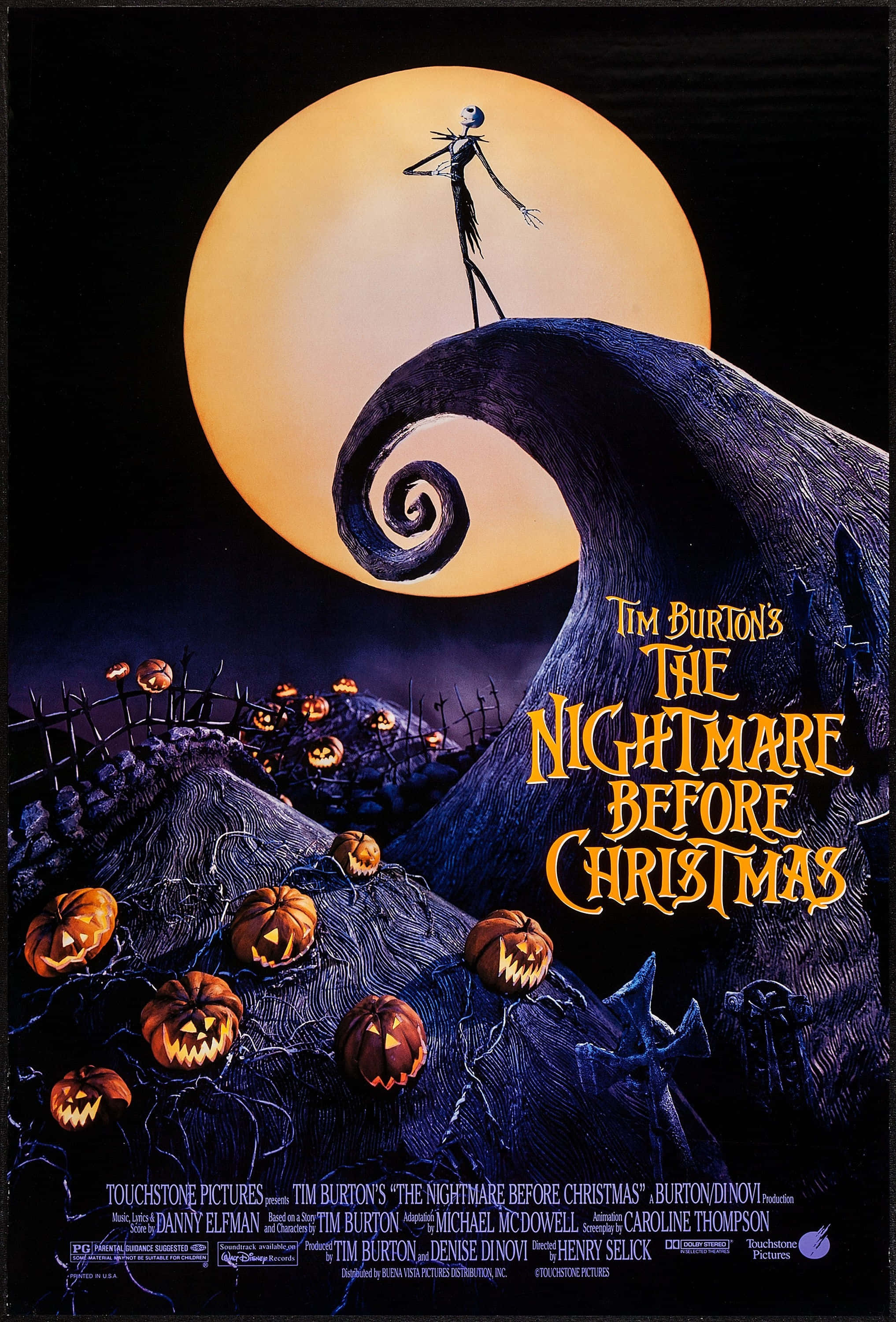 the nightmare before christmas filmplakat Wallpapers