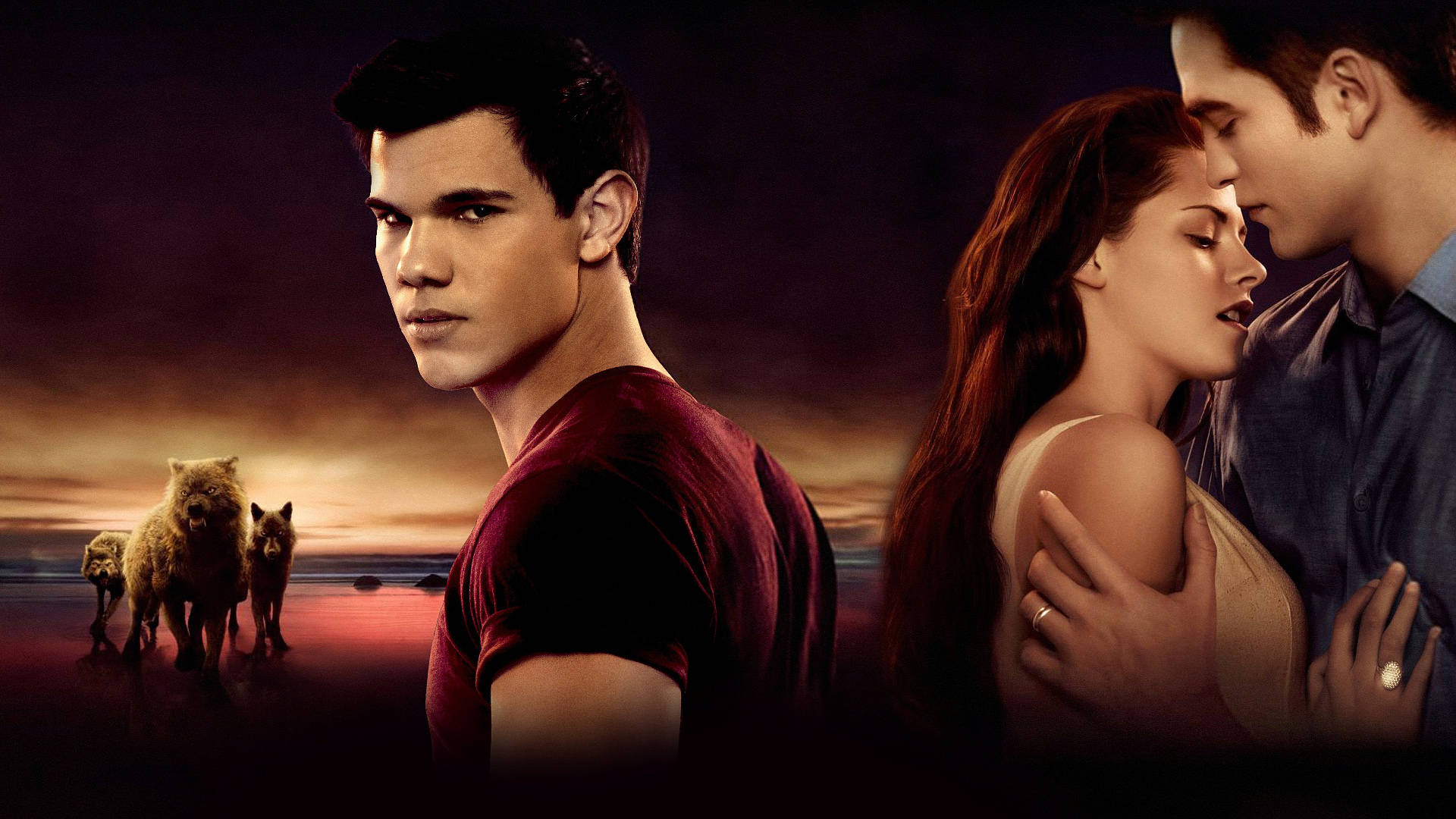 The Twilight Saga Jacob Bella Edward Wallpapers
