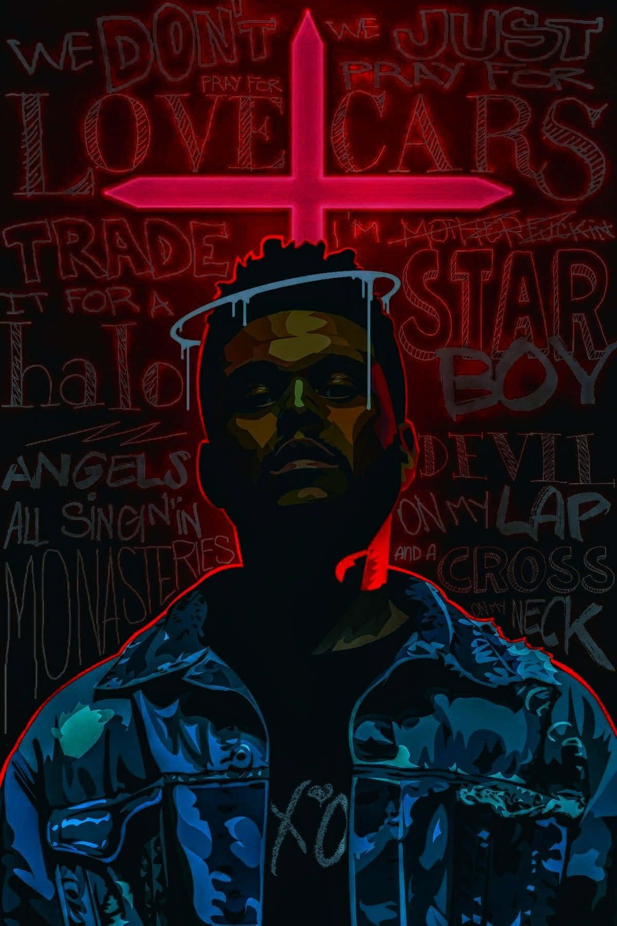 The Weeknd optræder på scenen Wallpapers