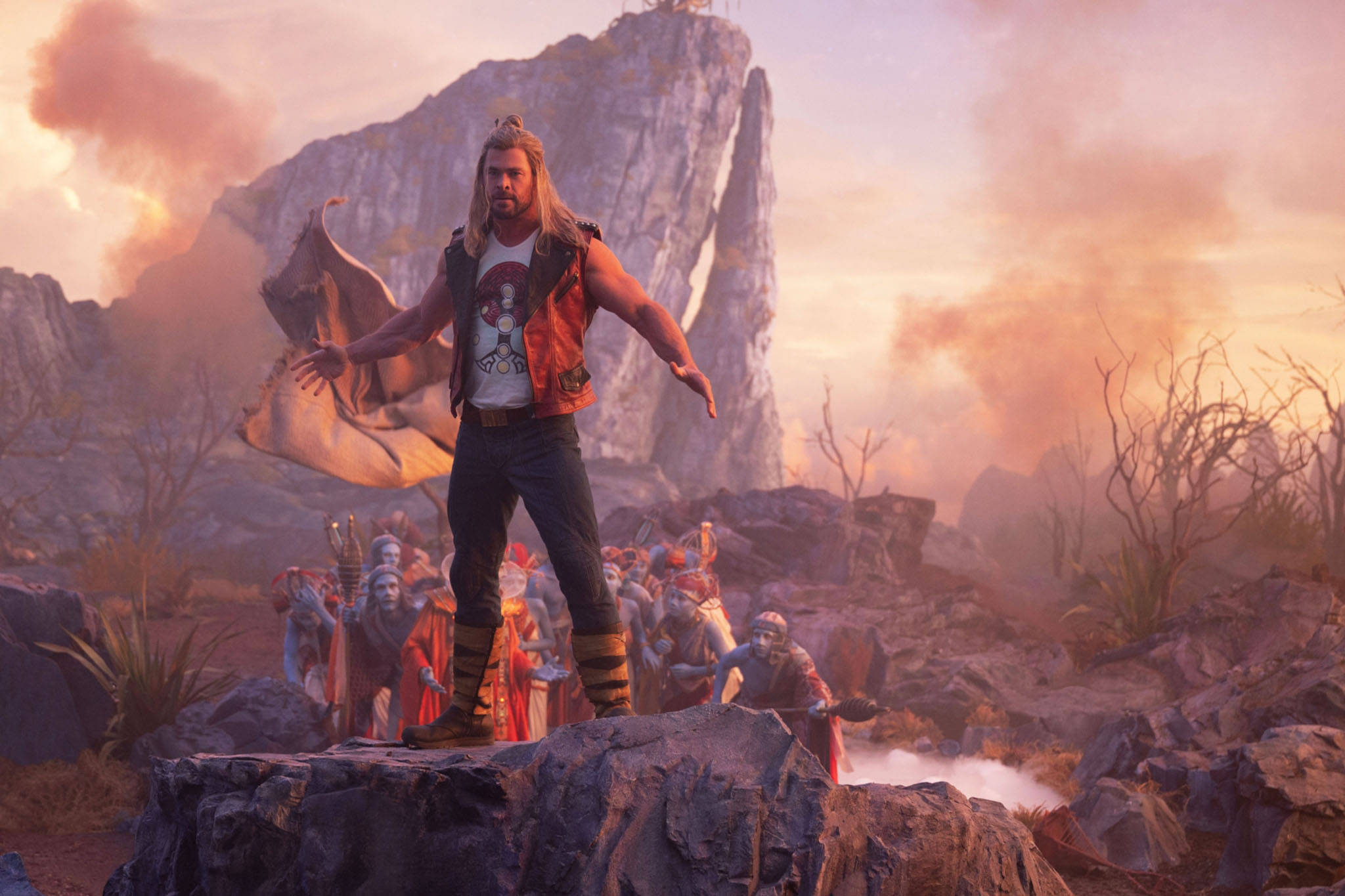 Thor Love And Thunder Halvgud Wallpapers