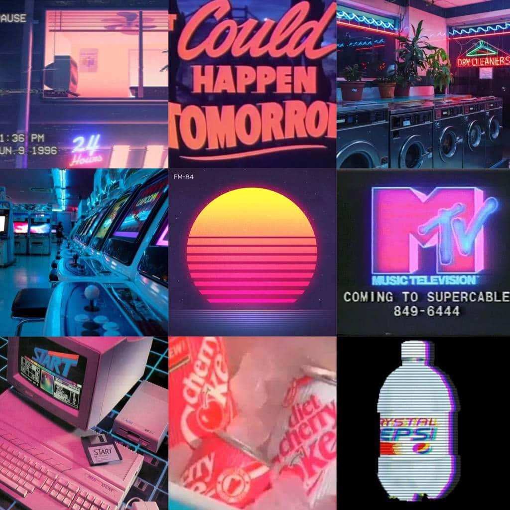 Tidløs æstetik – en klassisk, retro bil i byen. Wallpapers