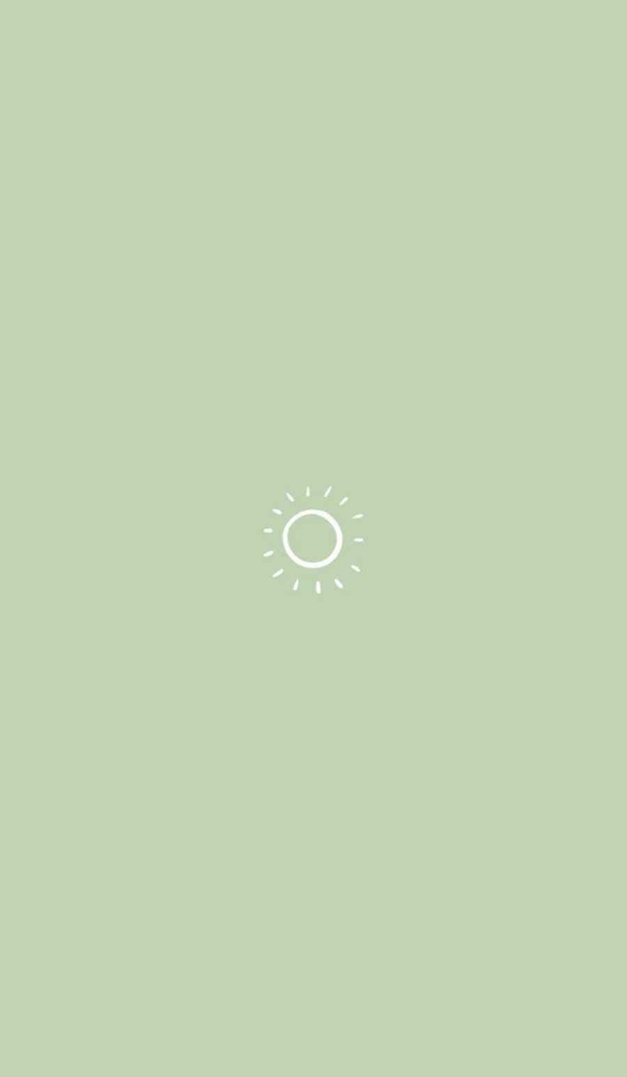 Tilføj en beroligende og indbydende stemning til dit rum med en Sage Green Aesthetic Wallpapers