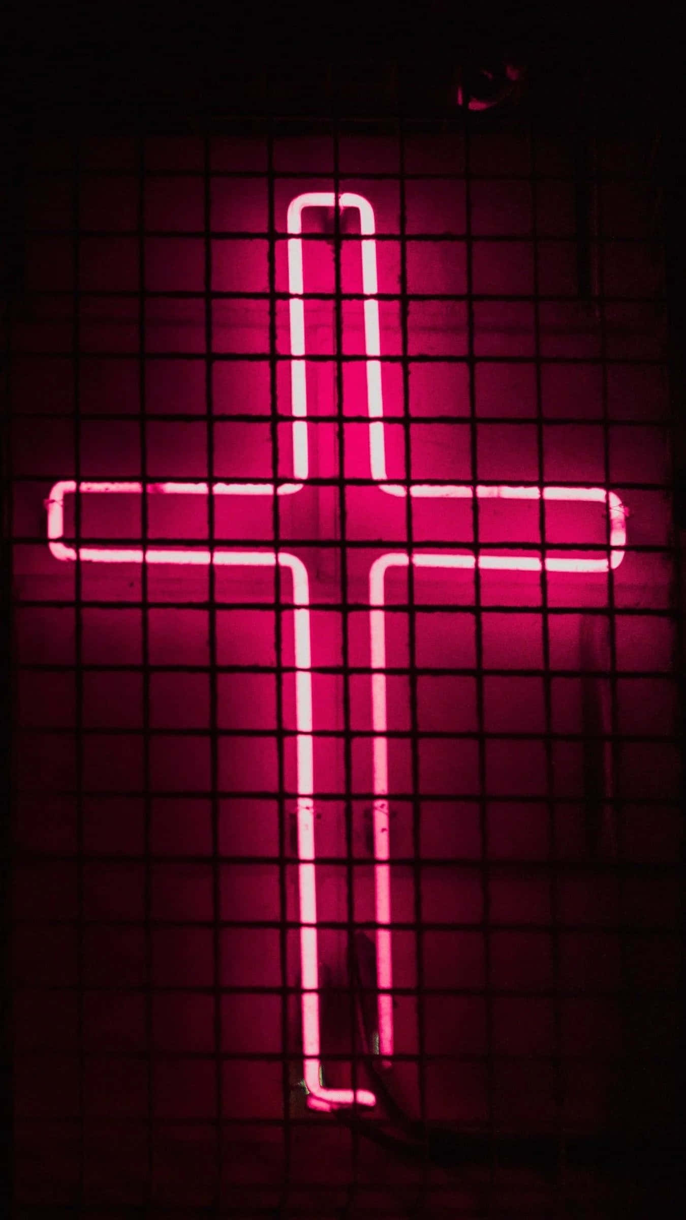 Tilføj et strejf af levende pink til dit rum med en neonlys pink æstetik Wallpapers