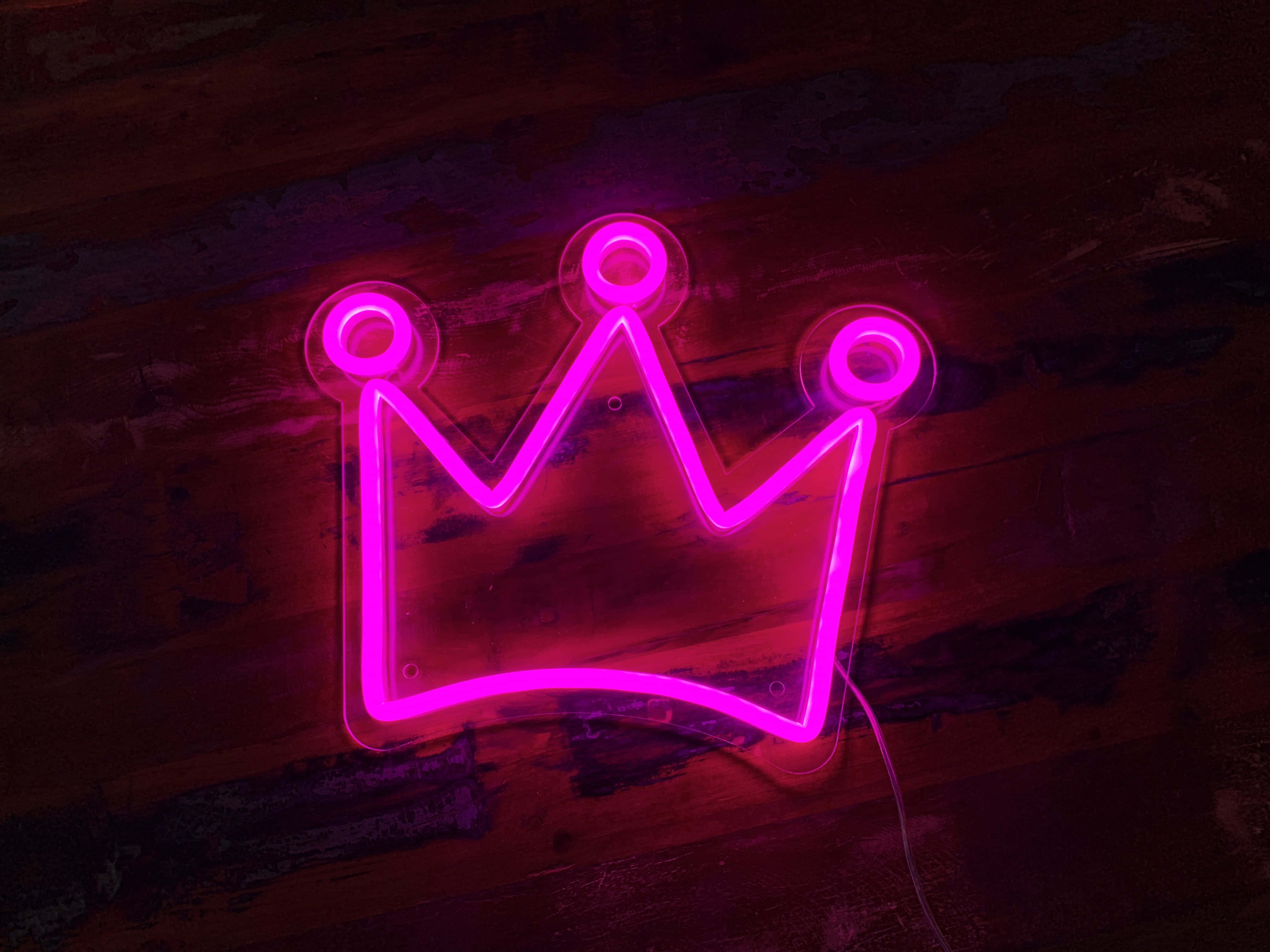 "Tilføj et strejf af pink til dit liv med neonlys pink æstetik!" Wallpapers