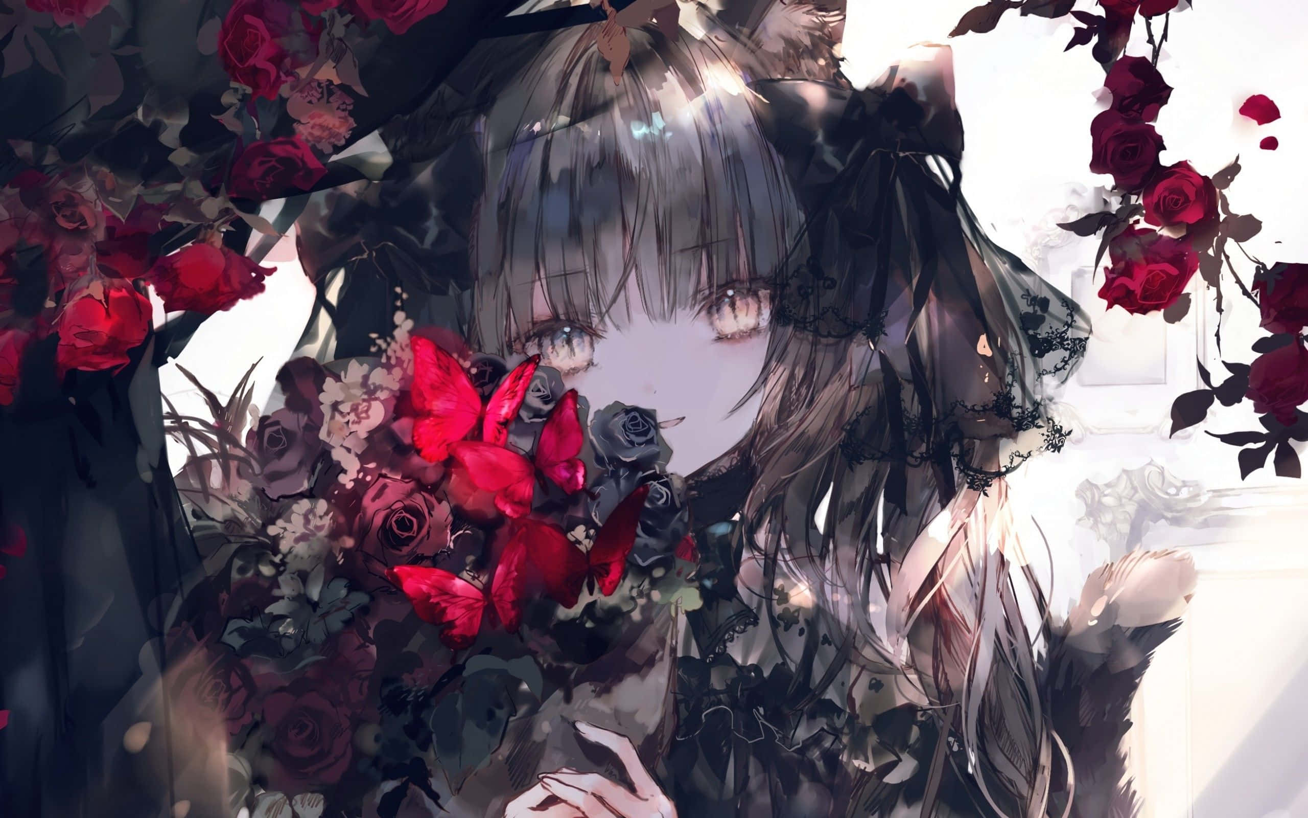 Tiltrækkende gotisk animepige Wallpapers