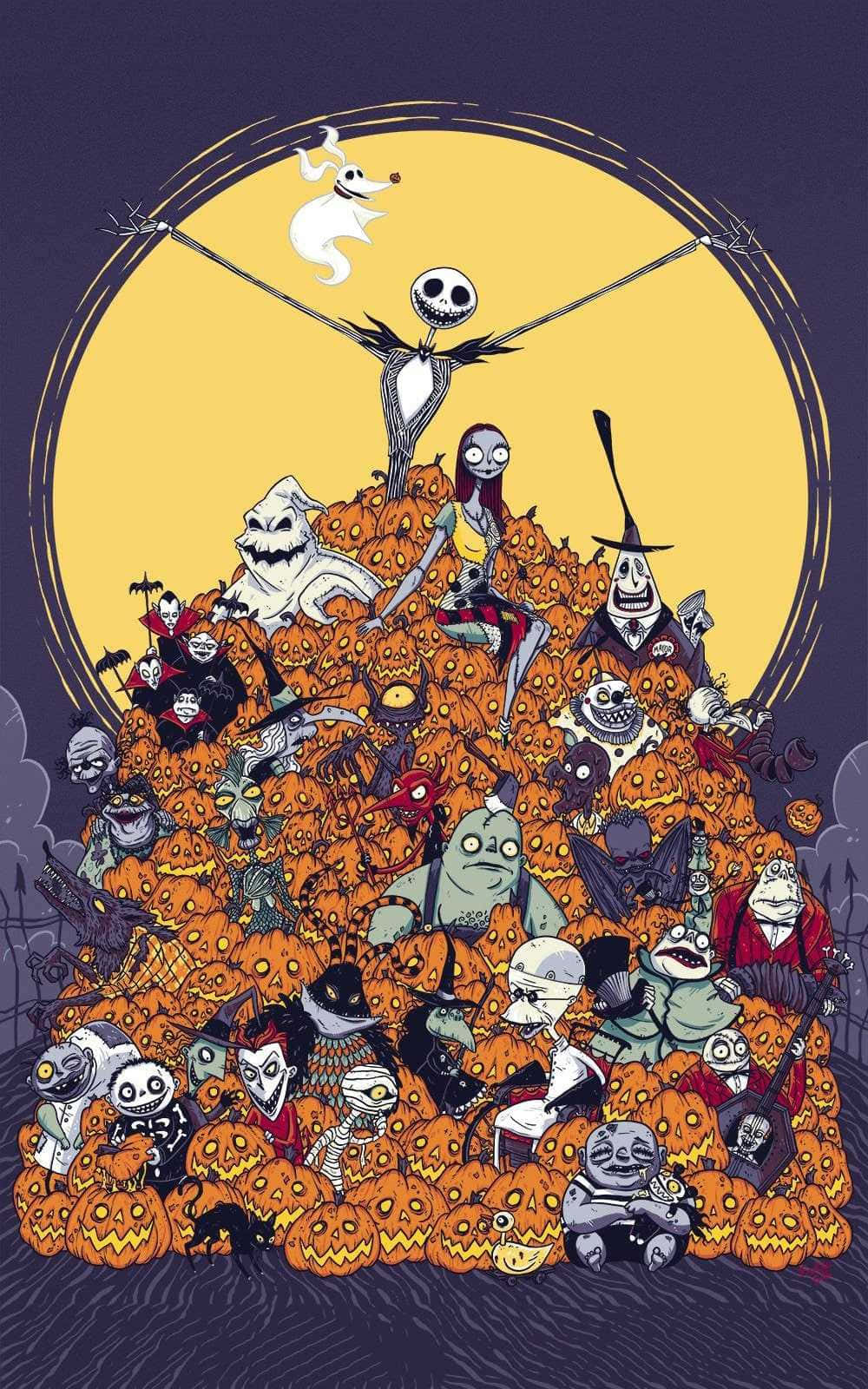 Tjek dette festlige Nightmare Before Christmas-telefon! Wallpapers