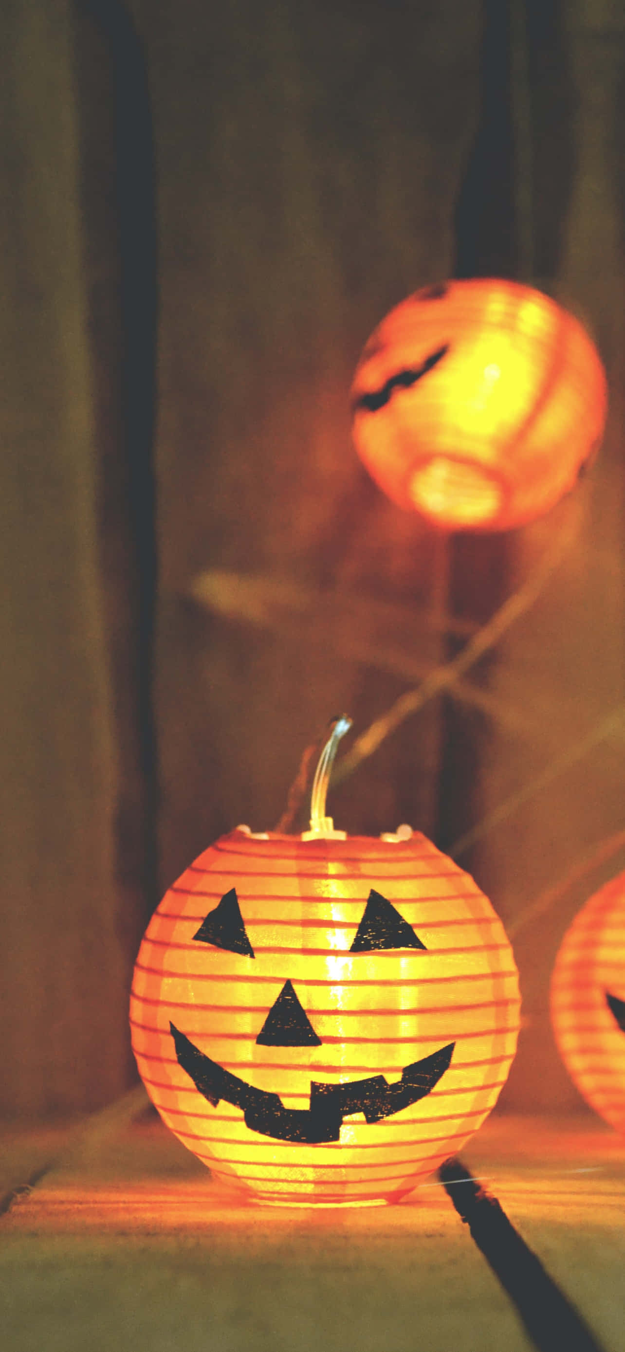 Tændt Græskar iPhone Halloween Baggrund Wallpapers