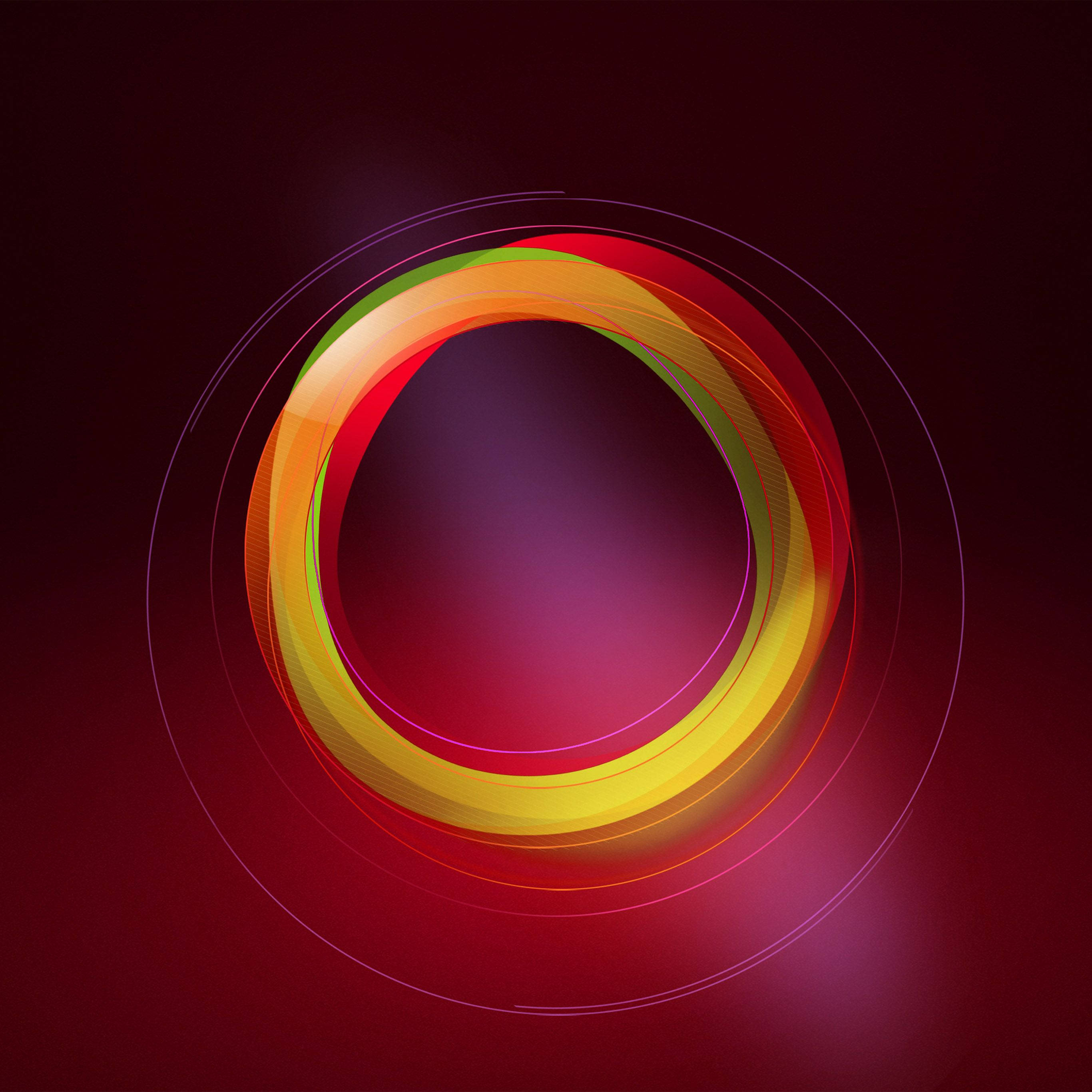 To-farvet rød cirkel Wallpapers