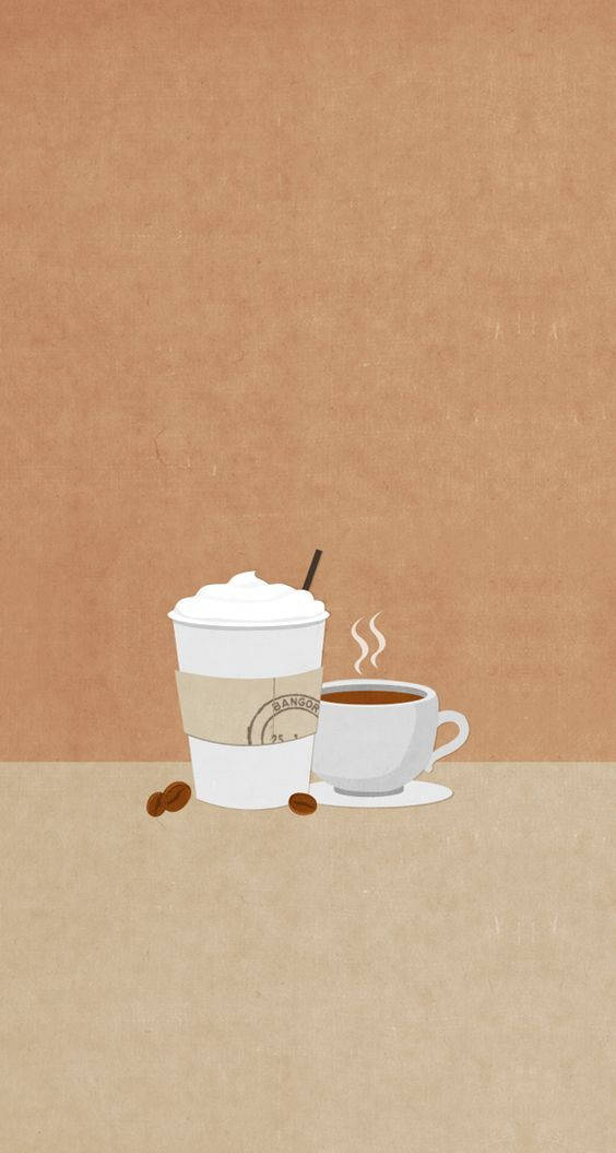 To-Go Kop og Kaffeæstetik Wallpapers