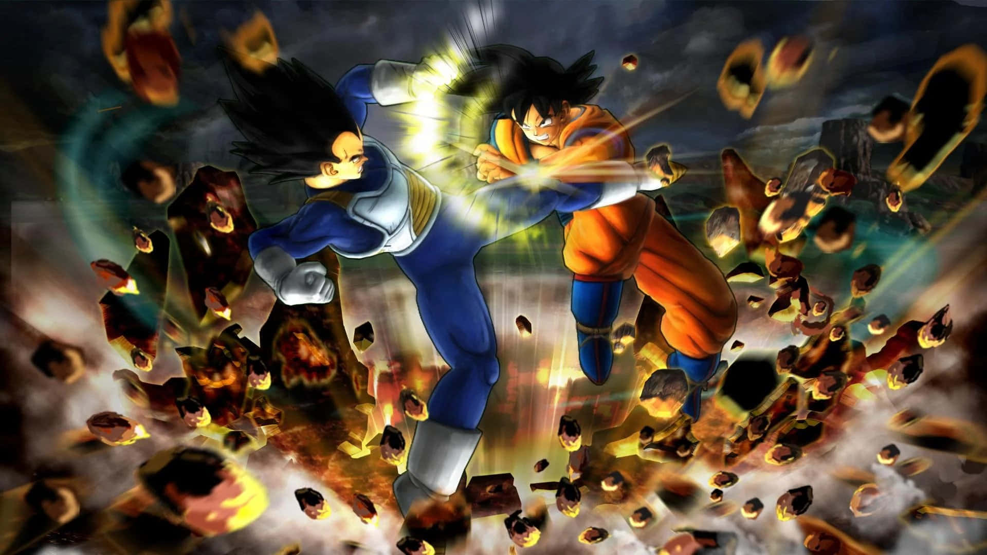 To mægtige krigere i en intens duel Wallpapers