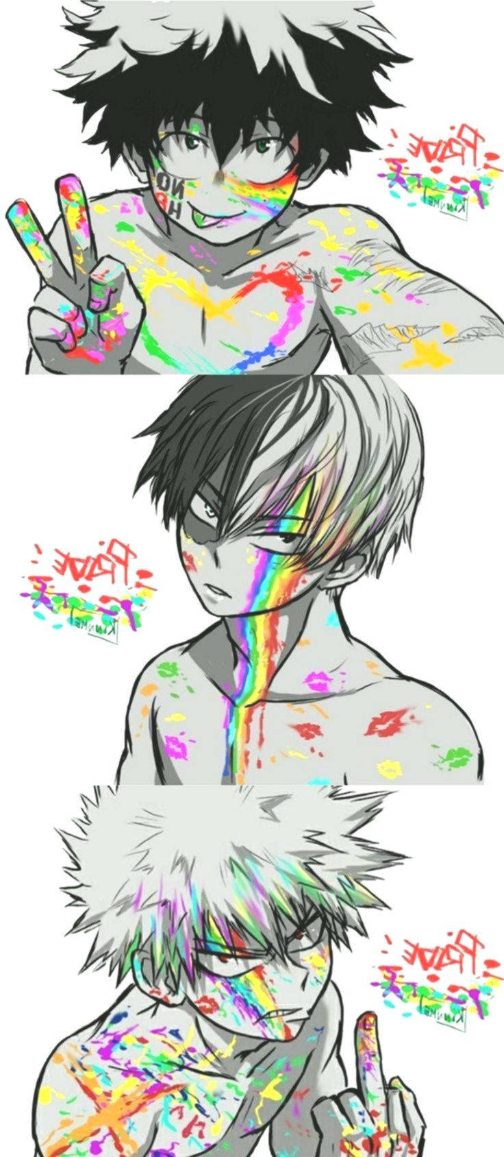 Todobakudeku Regnbue Maling Wallpapers