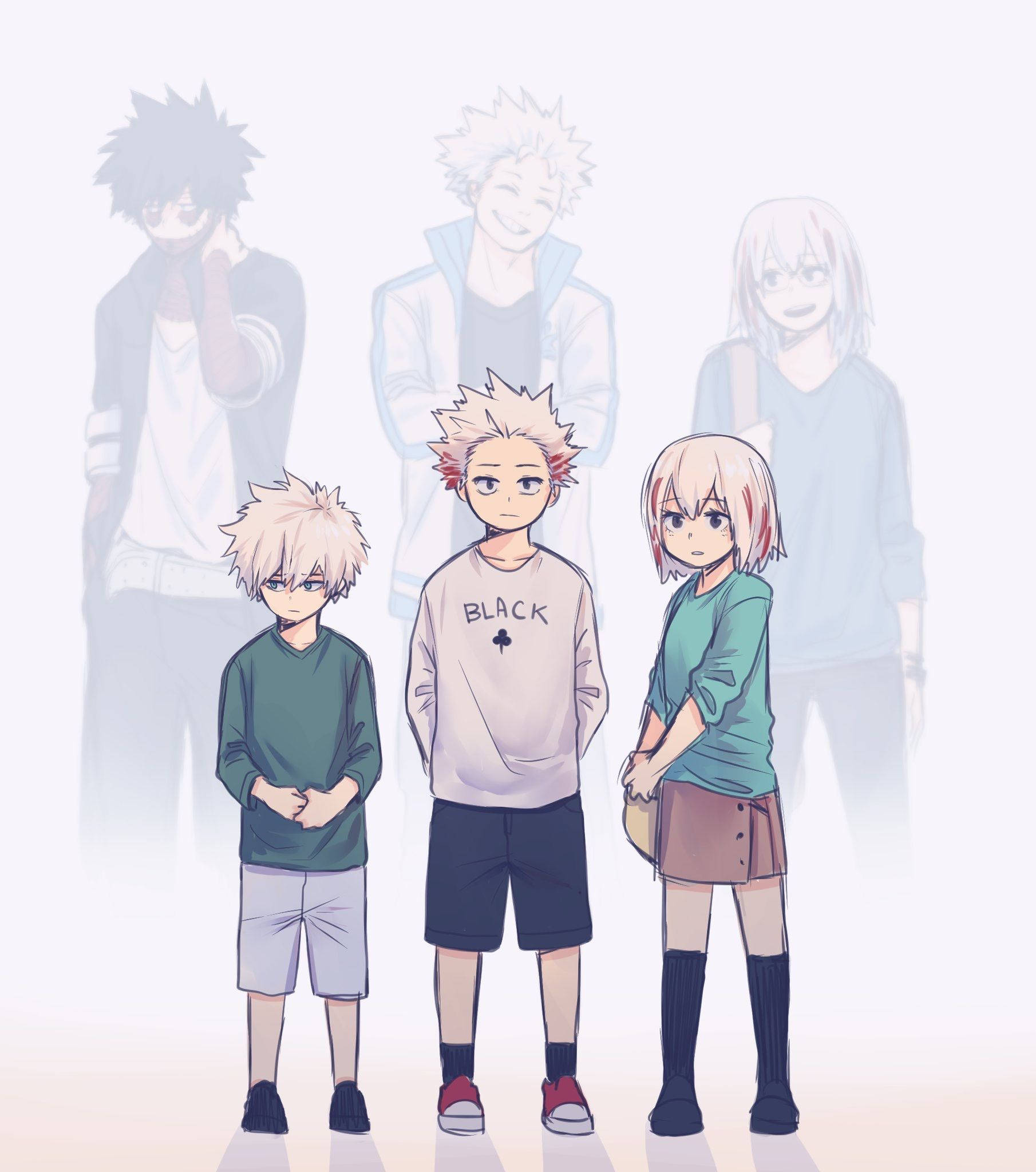 Todoroki Familien Tre Søskende Wallpapers