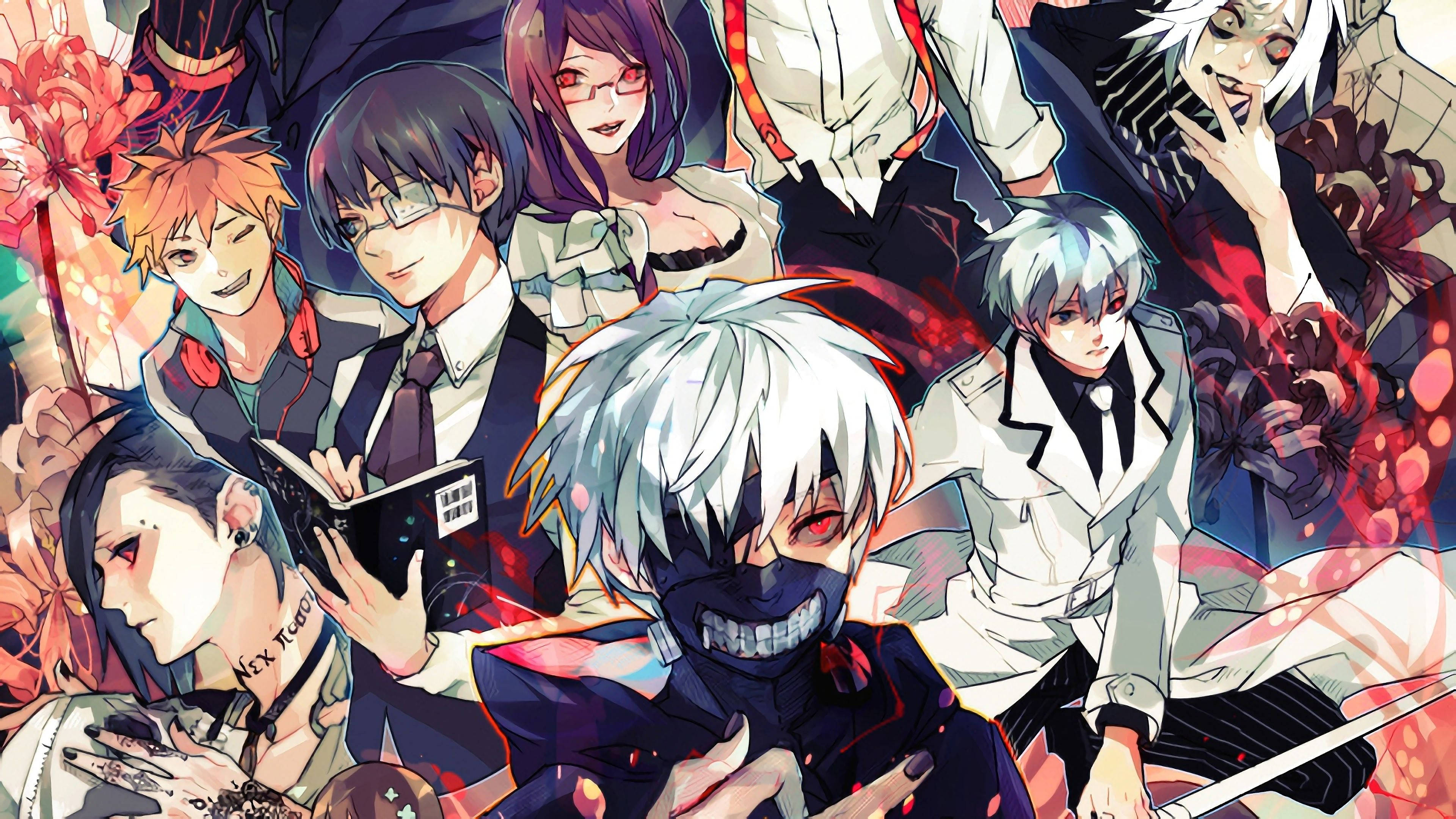 Tokyo Ghoul Figurer Anime Fan Art Wallpapers