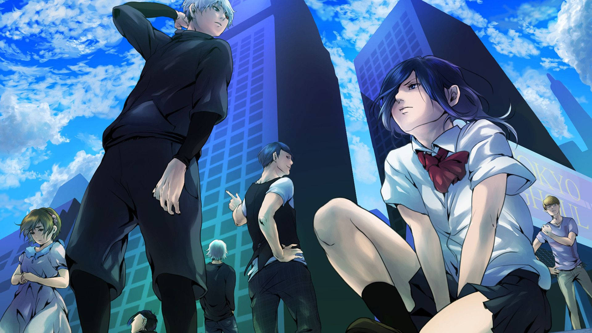 Tokyo Ghoul Karakter Rize Skoleuniform Wallpapers