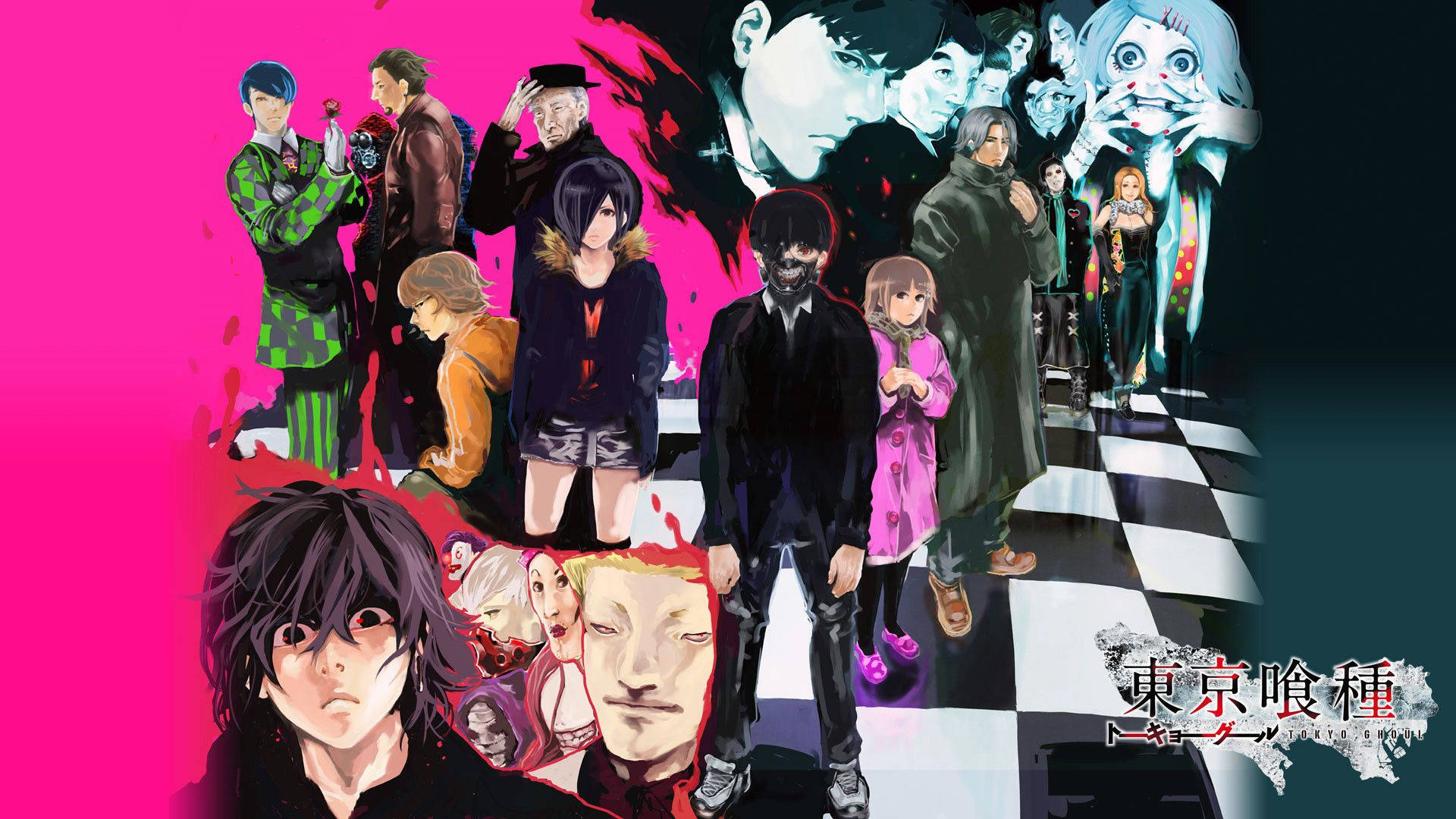 Tokyo Ghoul Karakterer Cool Plakat Wallpapers