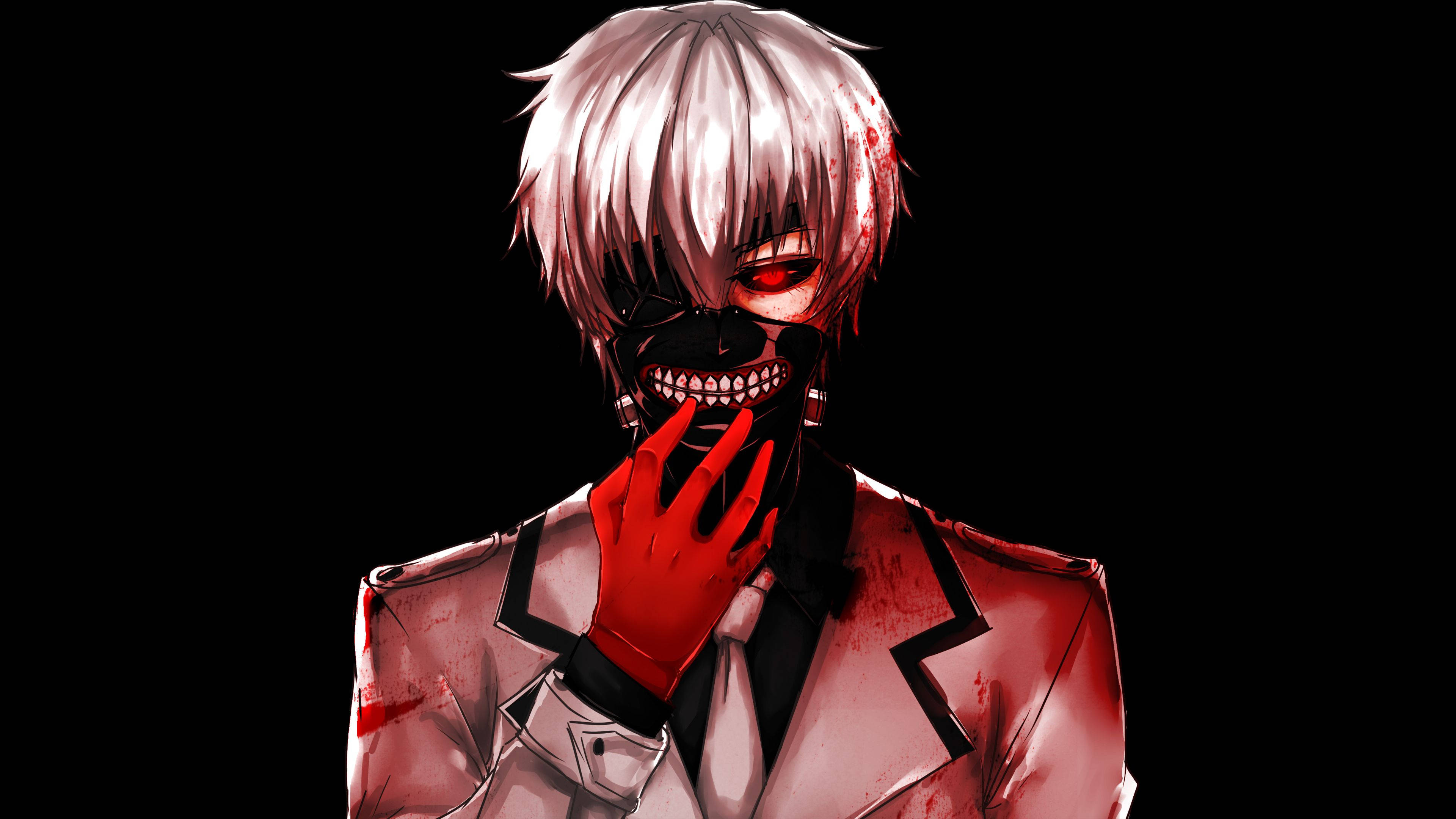 Tokyo Ghoul Karakter Ken Sort Maske Wallpapers