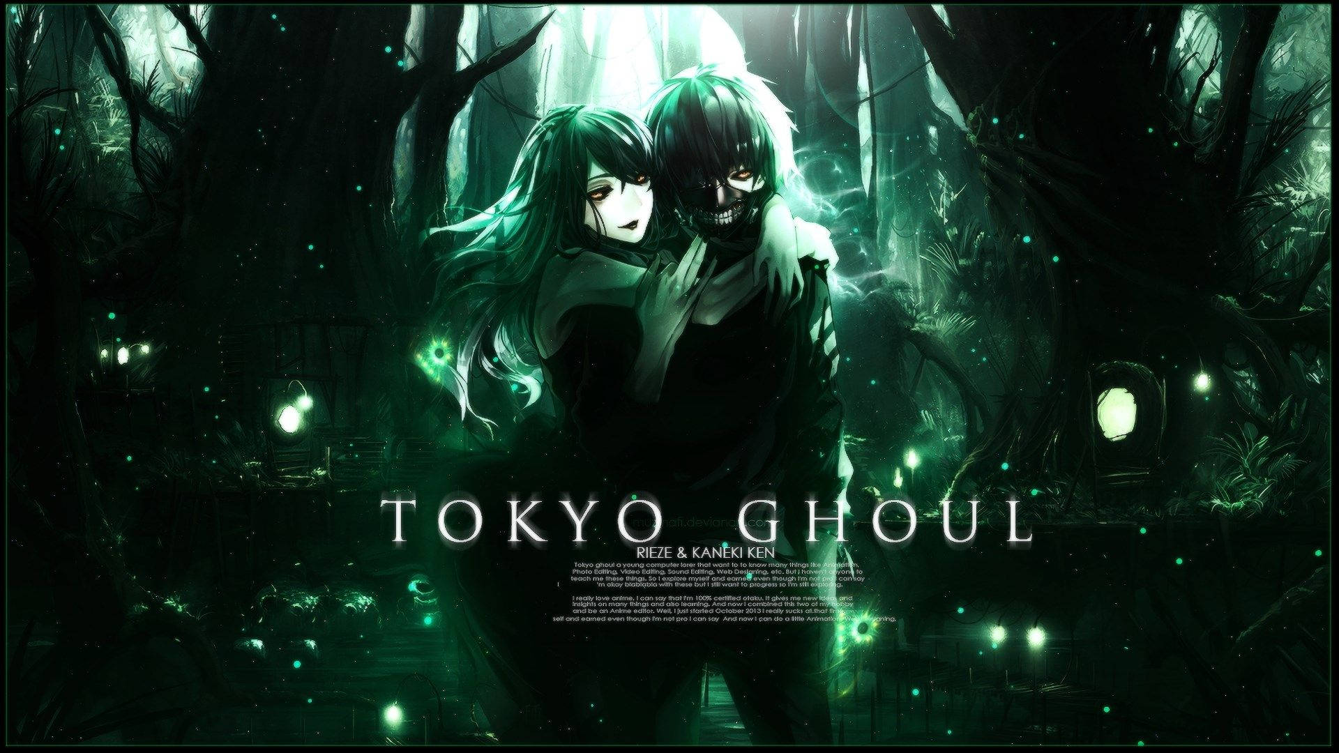 Tokyo Ghoul-karaktererne Ken og Touka Wallpapers