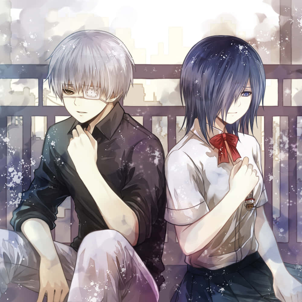 Tokyo Ghoul Profilbillede Ken Og Touka Wallpapers