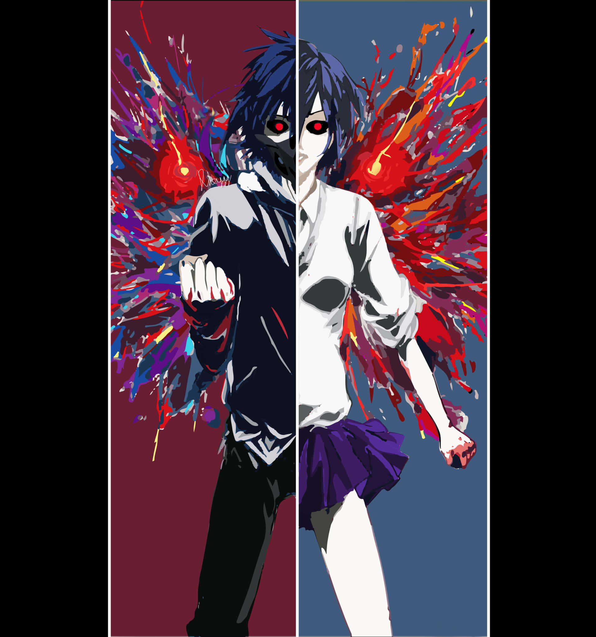 Tokyo Ghoul profilbillede Touka og Ayato Wallpapers