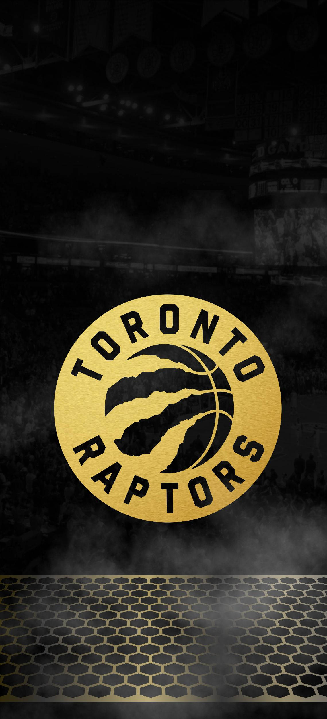Toronto Raptors Guld og Sort Wallpapers