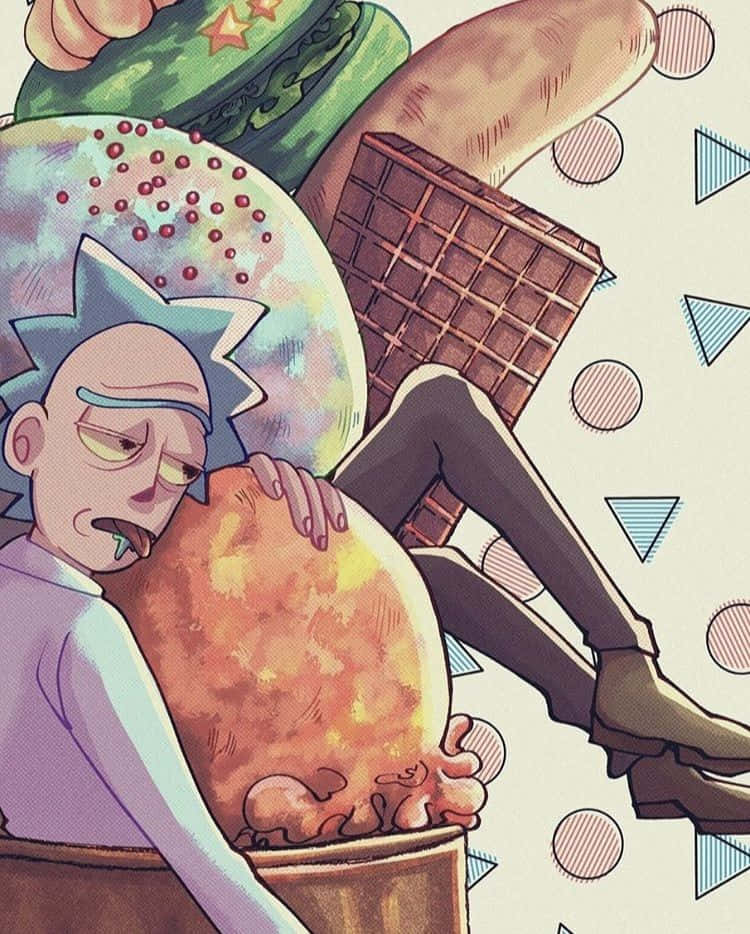 Total Rickall - Rick, Morty, Mr. Poopybutthole og venner i en spændende episode af Rick and Morty Wallpapers