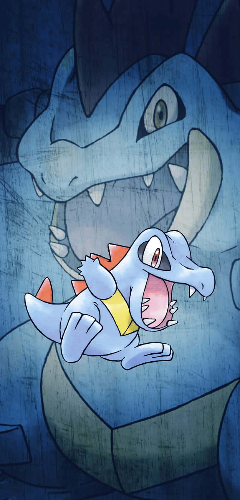 Totodile og Feraligatr Wallpapers