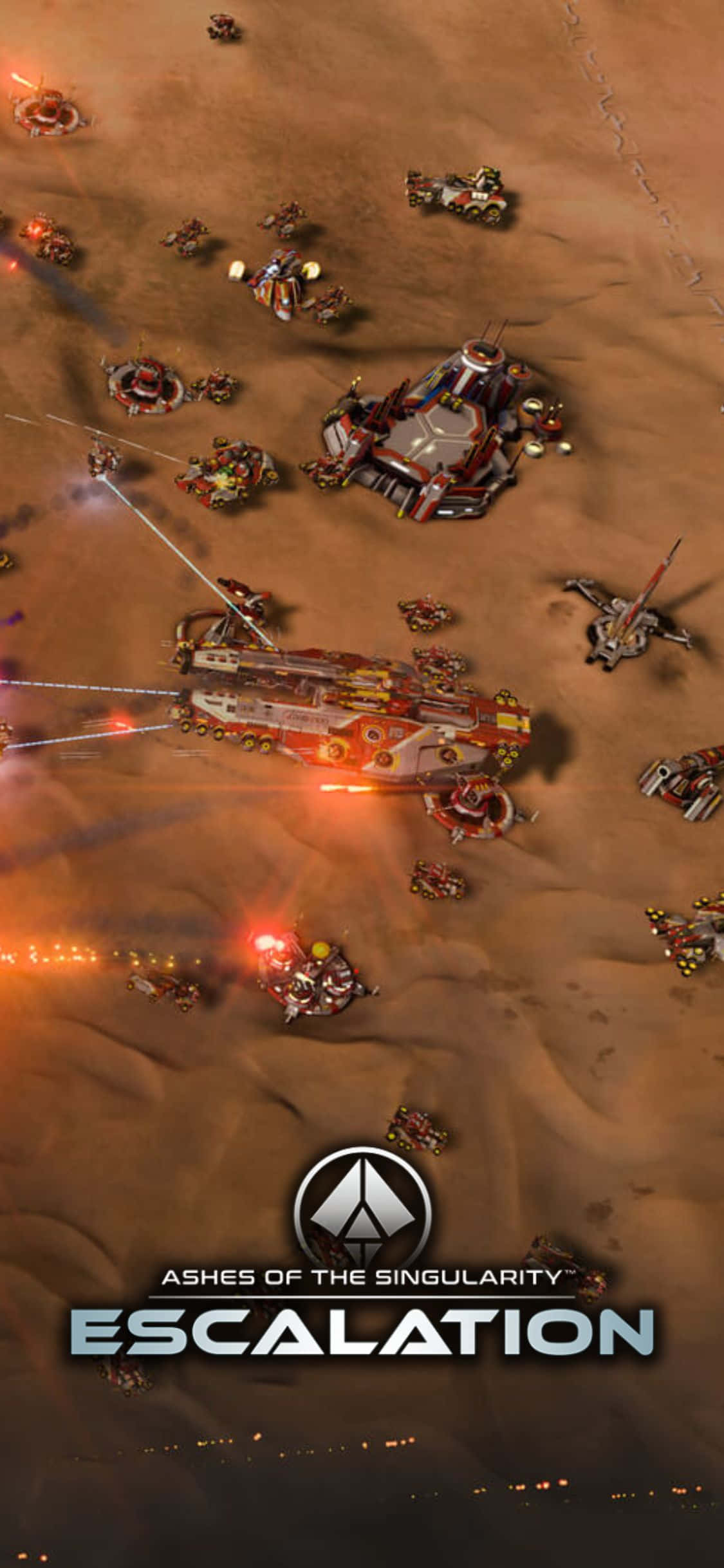 Træd ind i den intense højteknologiske verden i Ashes of the Singularity Escalation Wallpapers
