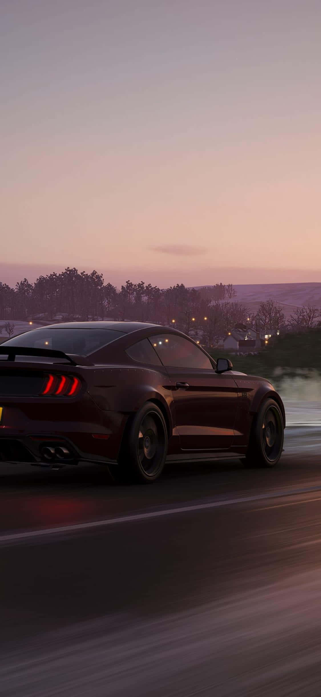 Træd ind i den hurtige verden af Forza Horizon 4 med en iPhone Xs Wallpapers